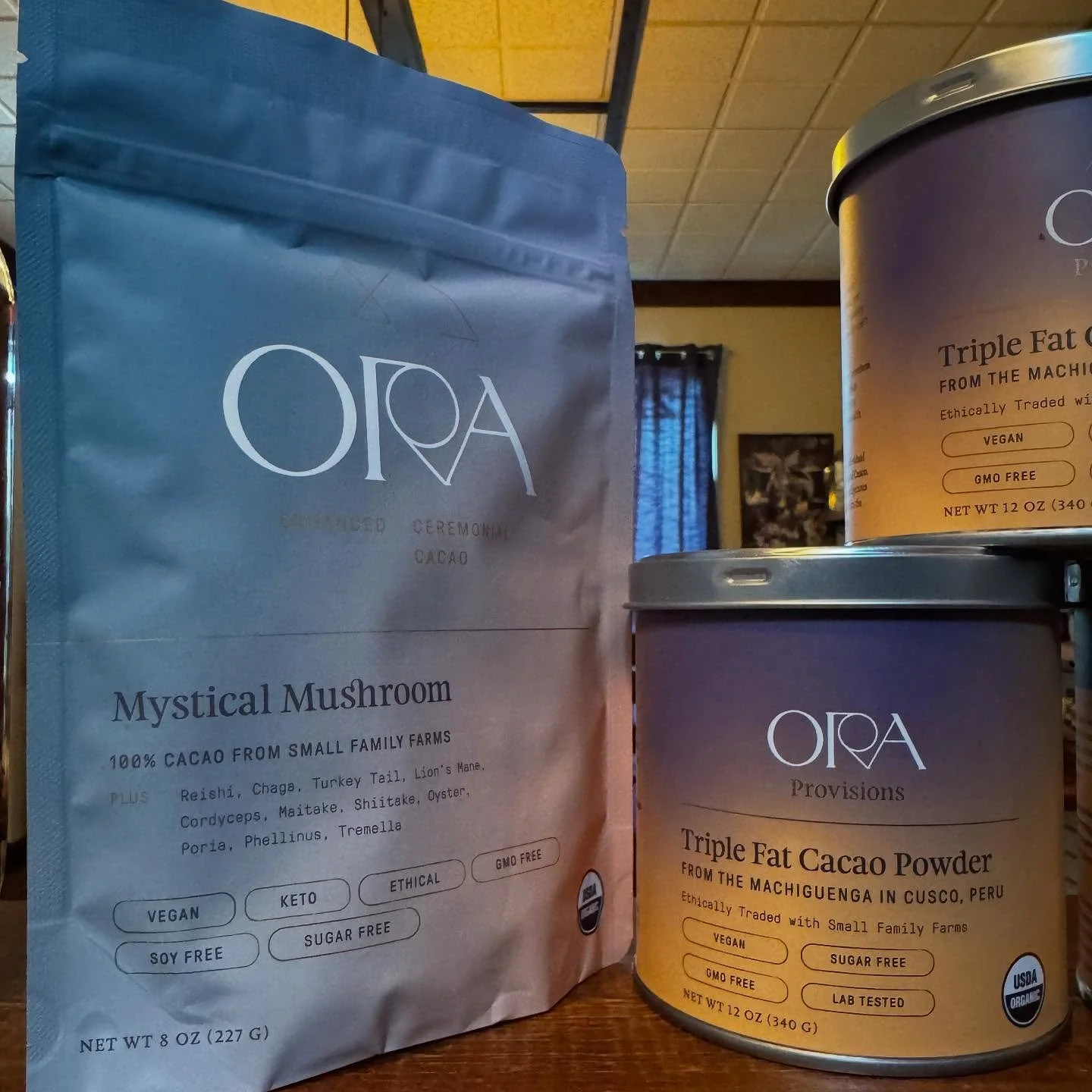 Big cacao order in! 
Super excited about these triple fat cacao powders, ethically traded with a small family farm in Peru! 
Most cacao powders are highly processed and stripped of naturally occurring fats yet still marketed as a &ldquo;superfood.&rd
