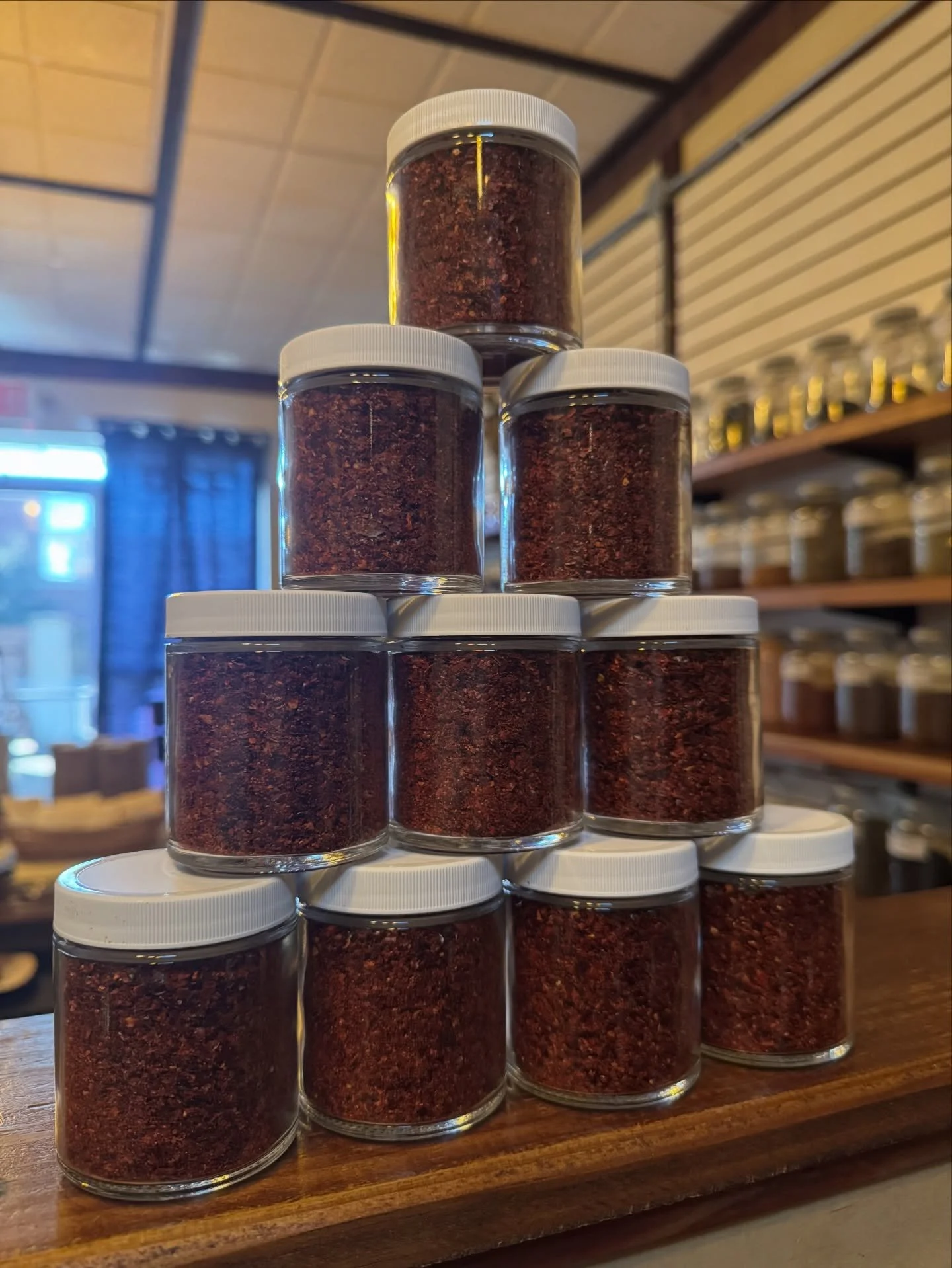 It&rsquo;s here. 
Our famous Chili Powder that takes way too long to make, but is totally worth the effort. 
Made with three different chilis, this blend is spicy, smoky, sweet, and full-bodied. It can be added anywhere you want a little extra kick.

