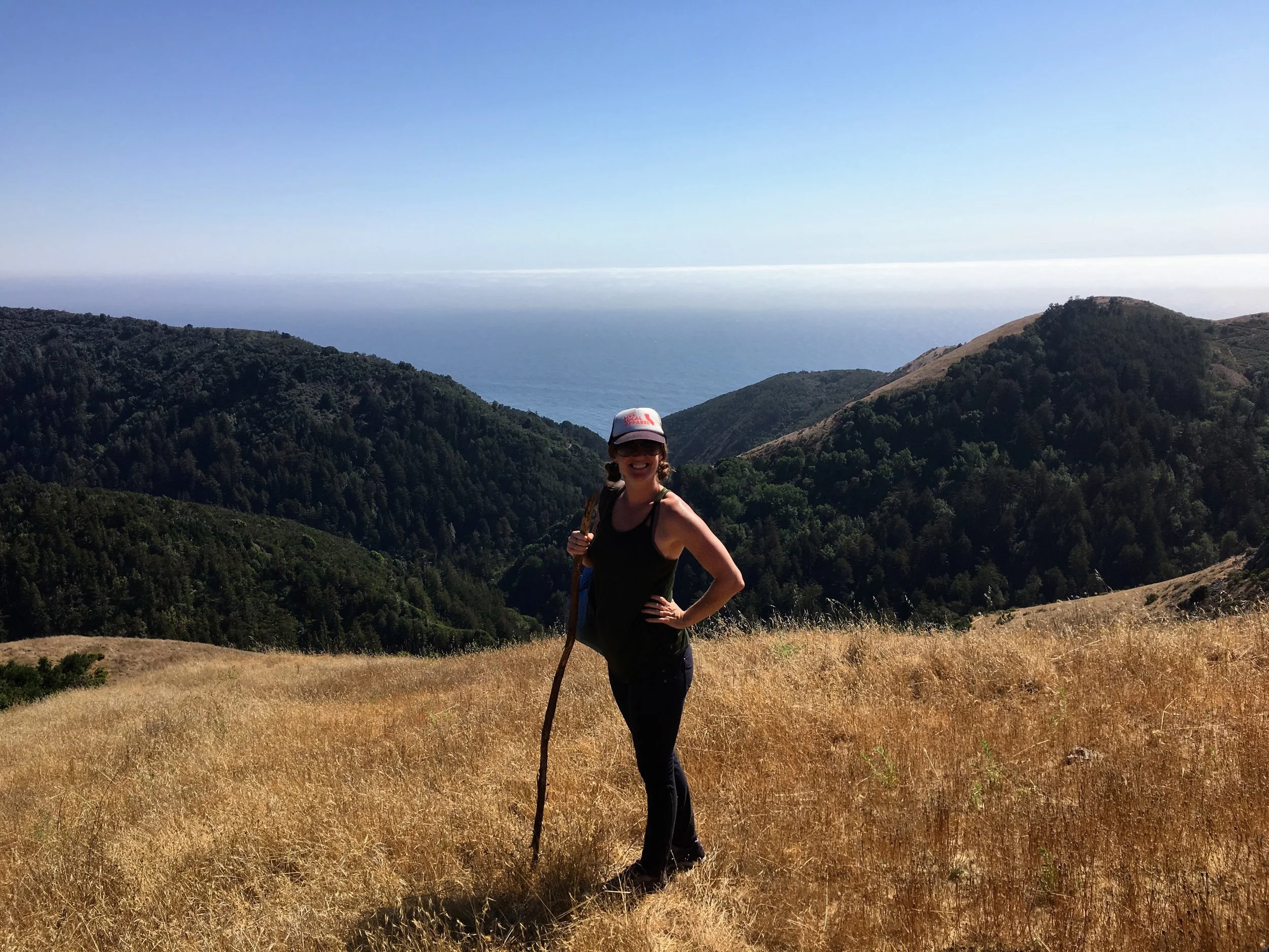 roxy hiking big sur
