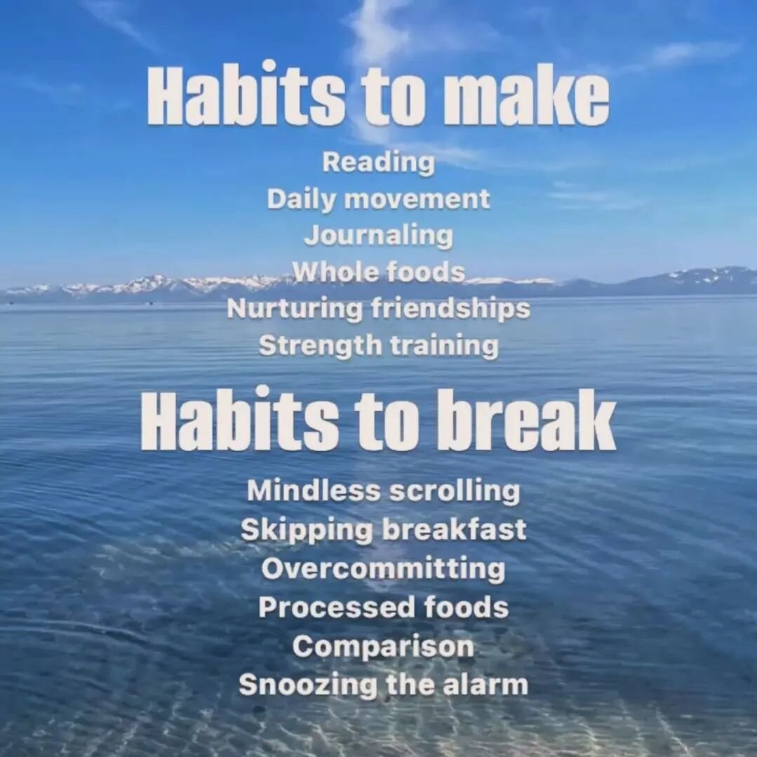 🌟 What's one habit you're going to add / improve / make / keep this year?

🧘&zwj;♀️Daily meditation, yoga, and movement for me!

Thanks to my friend @feelgoodwithsarah for the inspiring graphic reminder 🎗️