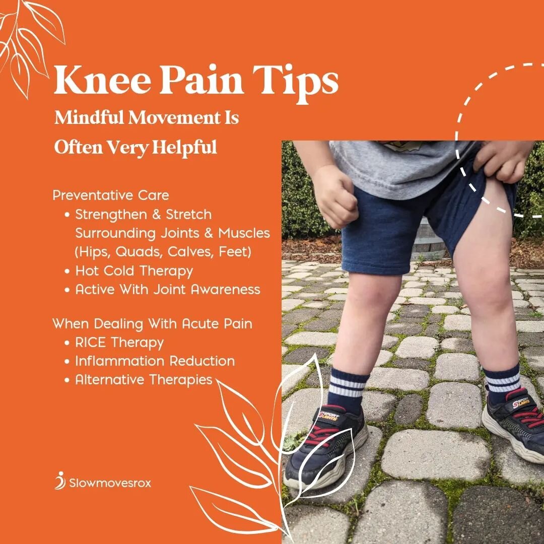 🦵 Knee pain is the worst! I have had knee pain on and off for 15 years and here are some of the things I've learned as a fitness instructor and movement enthusiast, whose goal is to stay active and avoid surgery as long as possible.

🥇 The most imp