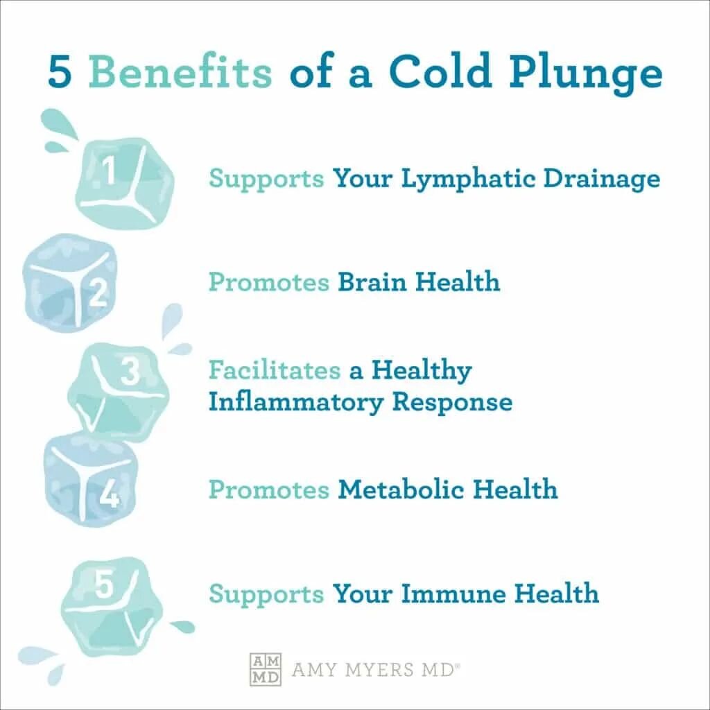 🥶 I love a good cold plunge lately. I think my favorite benefit is the reduced inflammation and activation of the vagal nerve and parasympathetic nervous system. 

Thanks to @amymyersmd for the graphic reminder.

#hotcoldtherapy #hotcoldtherapyworks