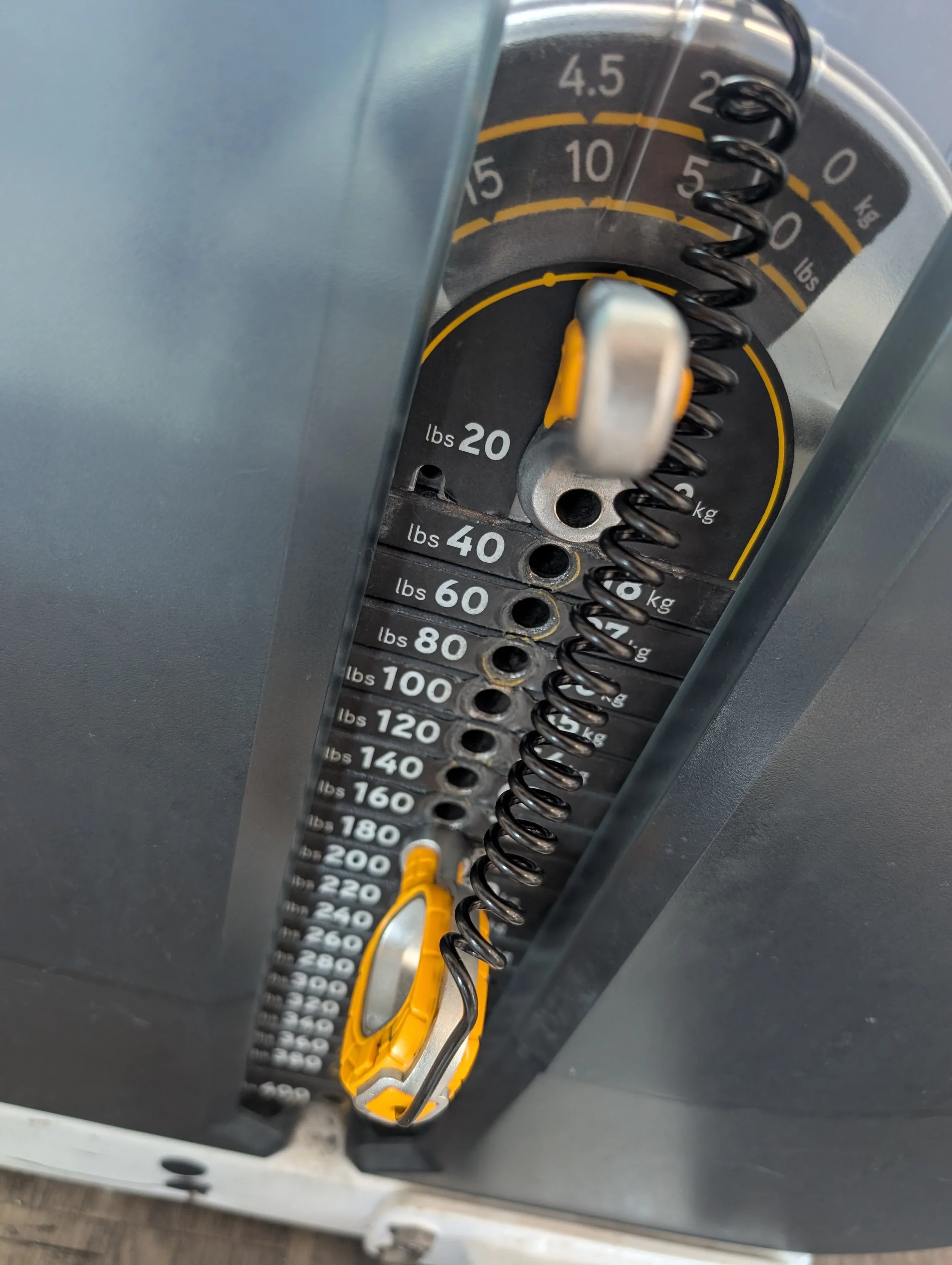 leg press weight close up
