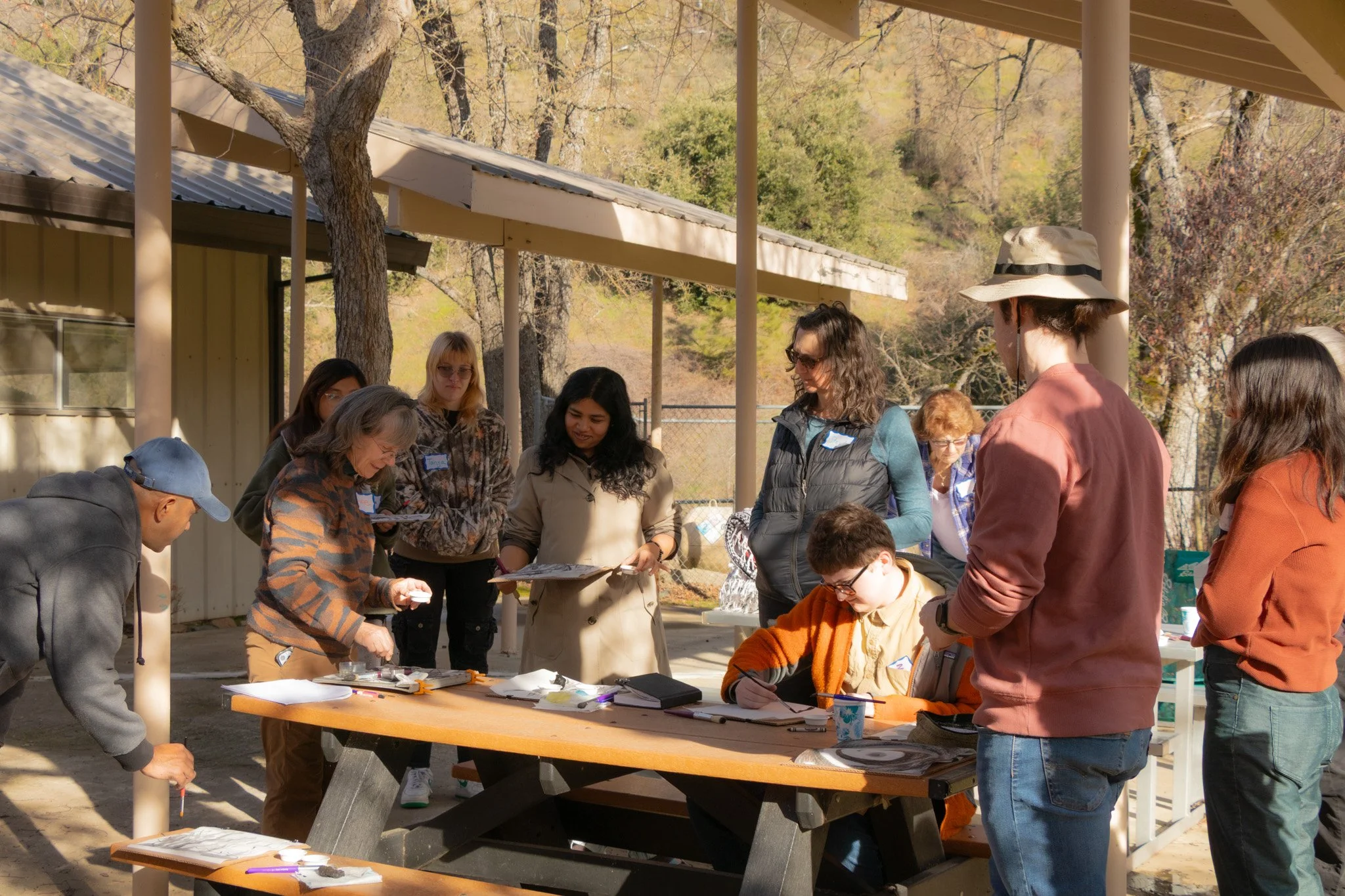 forest art and mindfulness retreat