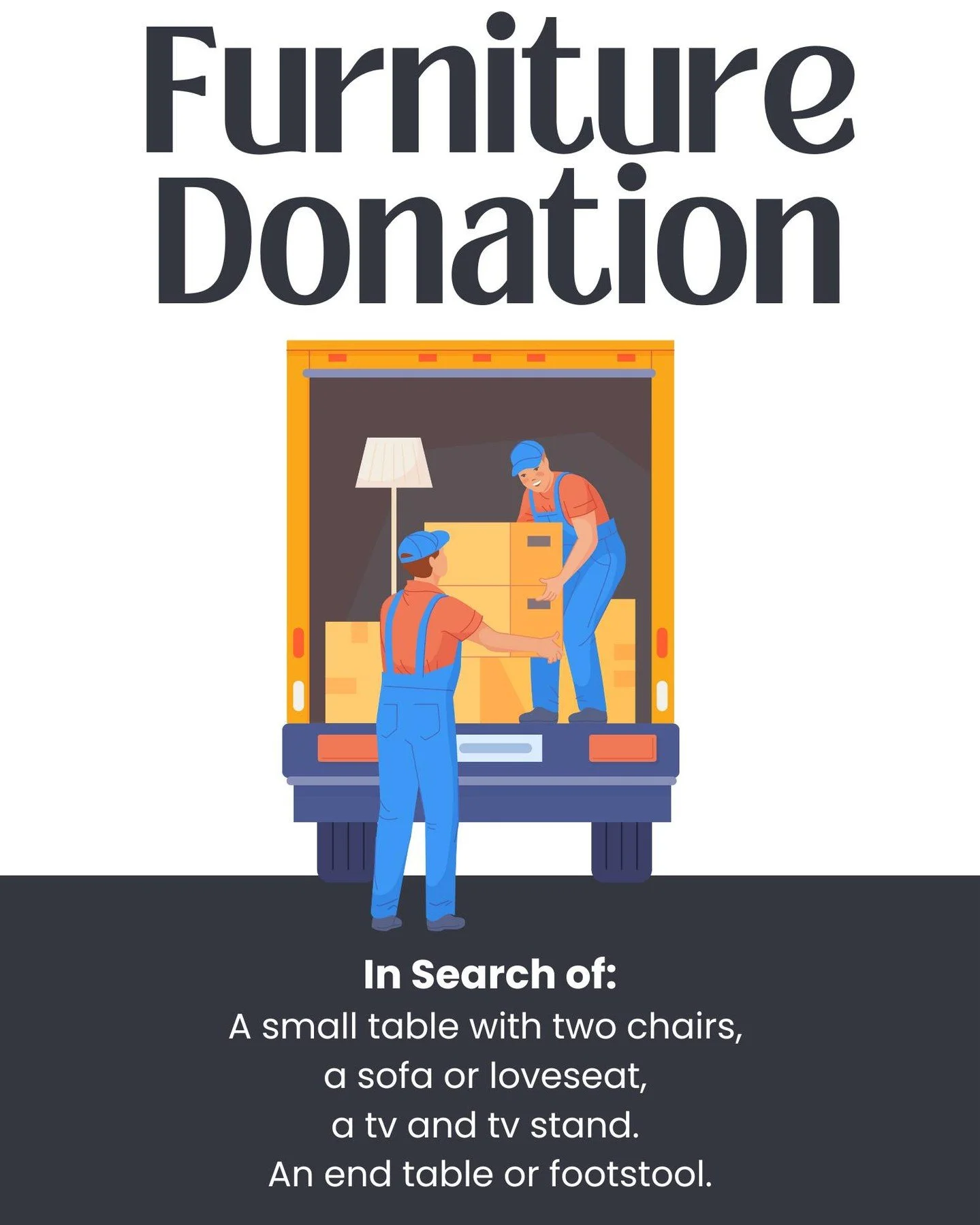 Furniture to donate? 🪑🛋️ - Help out one of our members who is in need! more at the newsletter link in our bio.