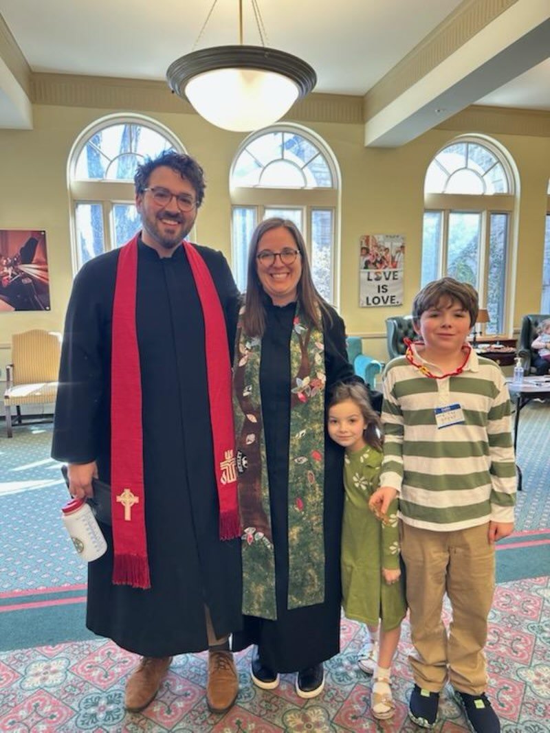 Congratulations to the wonderful and talented Brittany Porch! Ordained this morning at Broad Street Presbyterian. 🥳 🙌🏼🎉