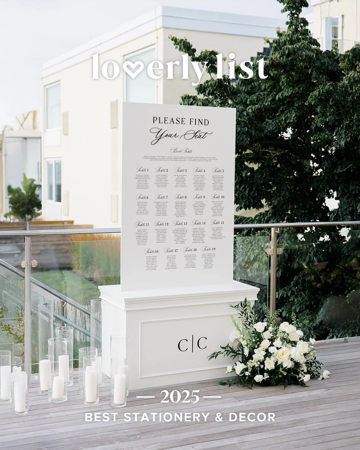 A little late to the @loverly party, but couldn&rsquo;t not share this favorite from the year 🤍

#bestof2025 #loverly #wedding #weddingsign #seatingchart #customwedding #weddingday 

@movemountainsco 
@cmanning52_