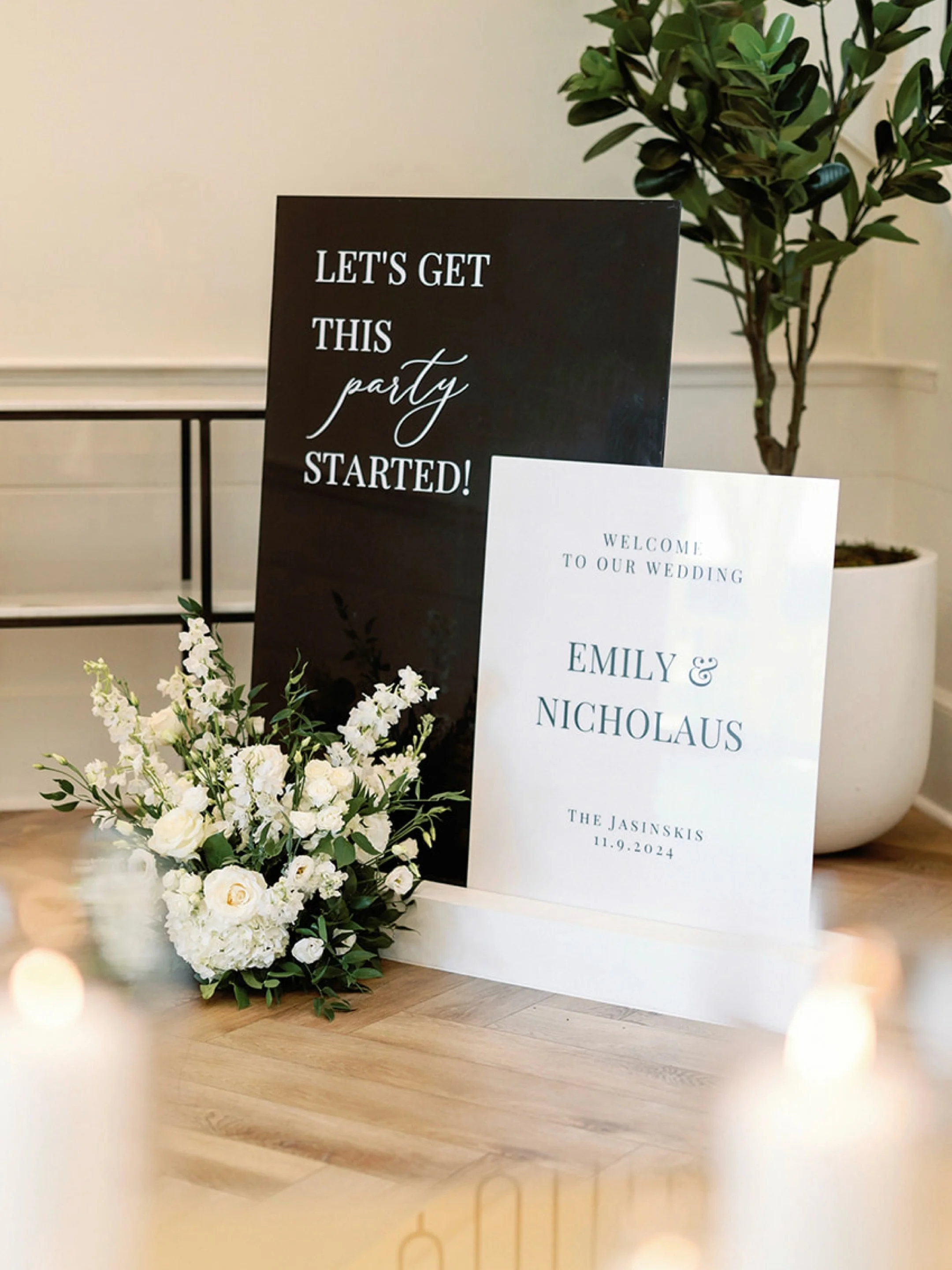 Every celebration tells a story. We&rsquo;re honored to create the details that help tell it 🤍

Beautifully captured by @alexpaulphotography at @wychmerebeachclub 

Photography | @alexpaulphotography 
Signage | @walltowallink 
Videographer | @adamqu