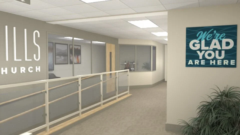 Back office entrance, to the office entry