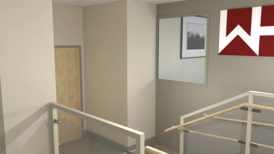 Back office entrance, to Joy Hall