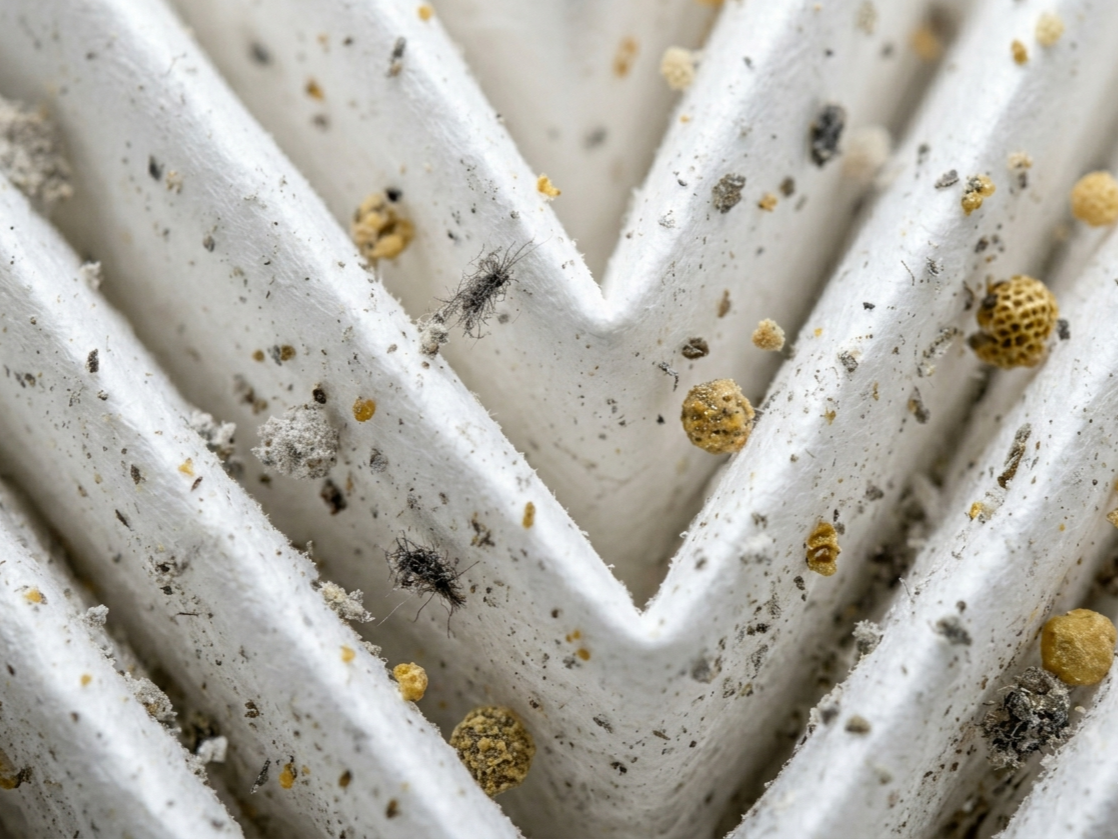 HEPA vacuum filter sealed filtration system close up