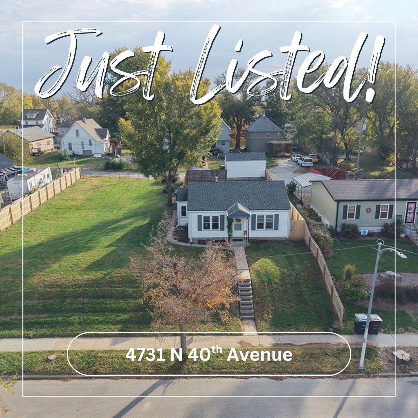 Just Listed! Two Lots for the Price of One!!🏠 ❤️

4731 N 40th Avenue | $150,000
2 BED 🛏️
1 BATH 🛁 
1 CAR GARAGE 🚗 
DOUBLE LOT 🌳

🔗 Link in bio to learn more!

#LesaBlytheRealtor 
#LifetimeRealtyGroup
#NebraskaRealty