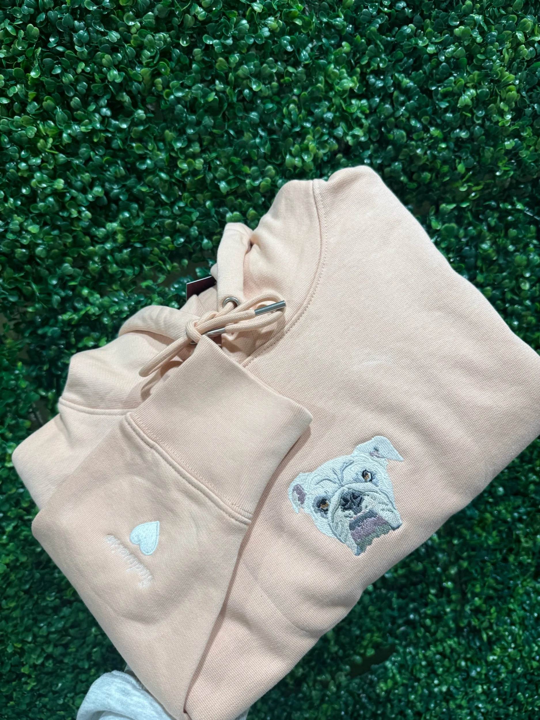 Full Colour Embroidered Hoodie - Pastel