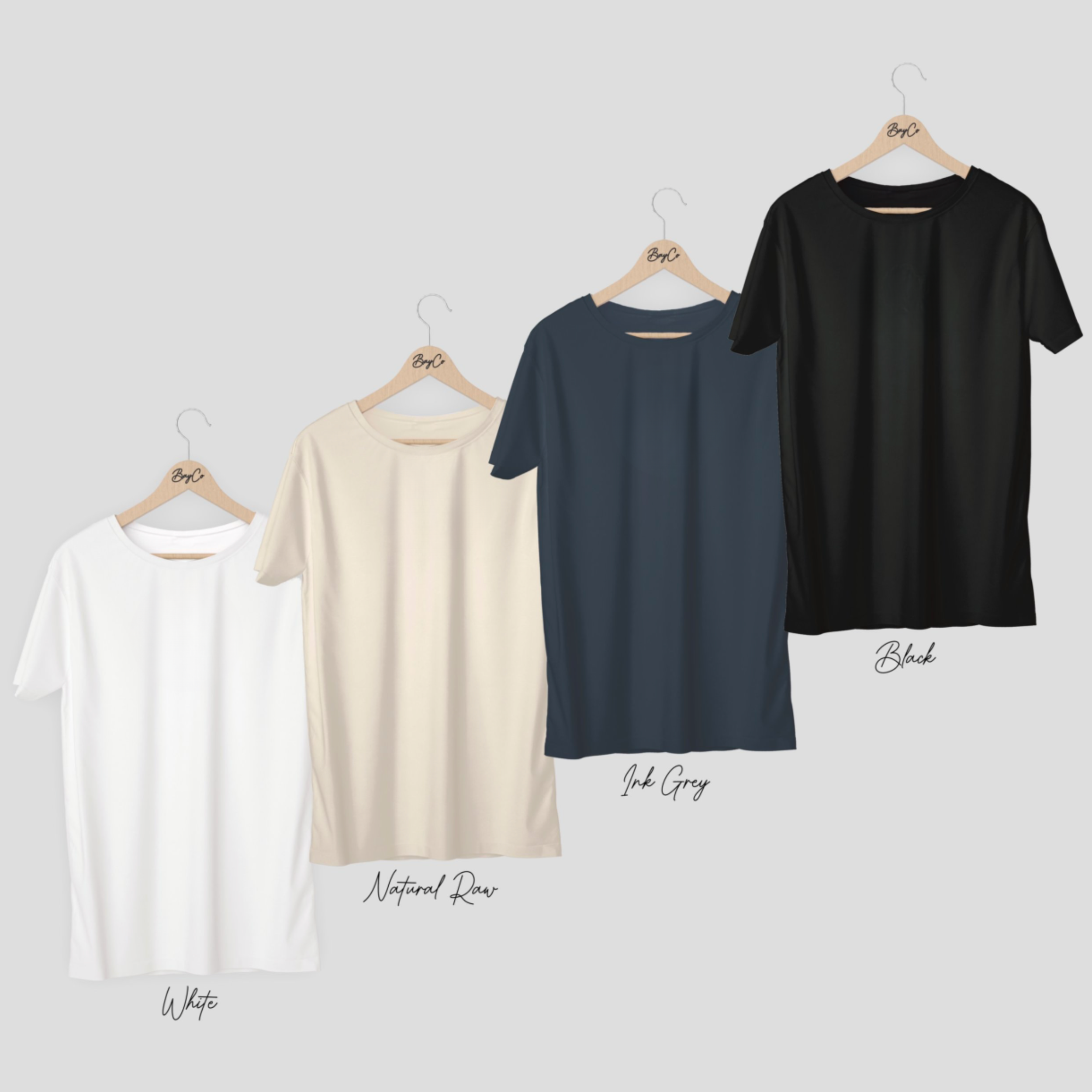 t-shirt colour swatches