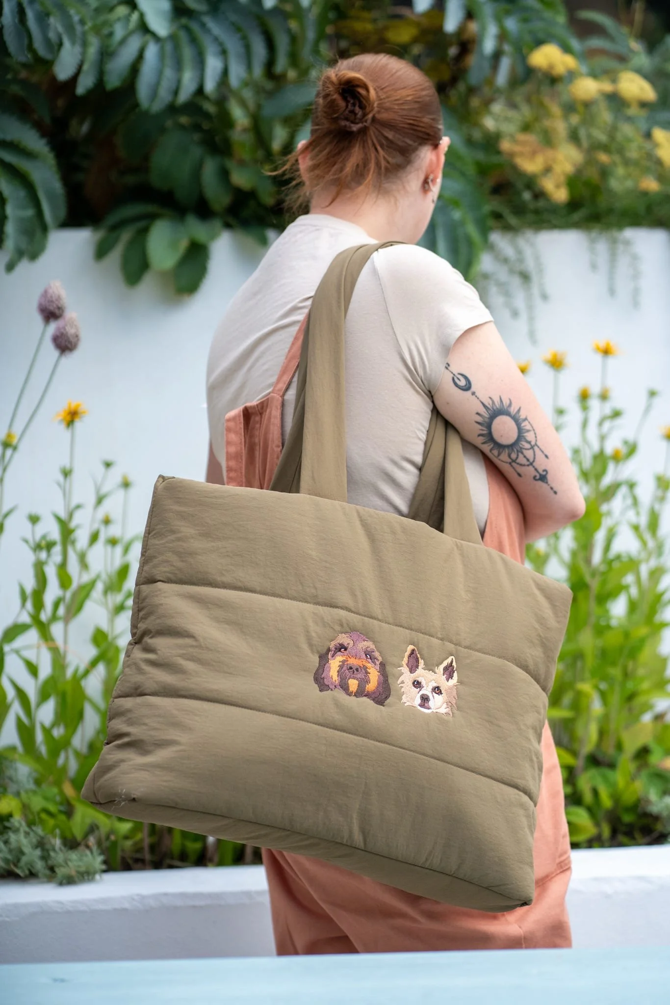 Embroidered Full Colour Quilted Bag