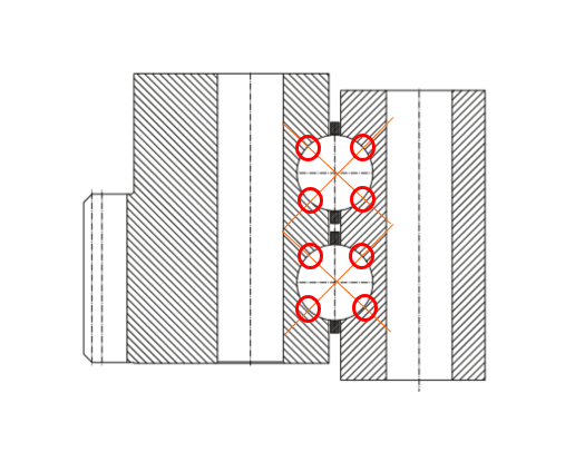 Fig. 2: 4-point contact raceway design