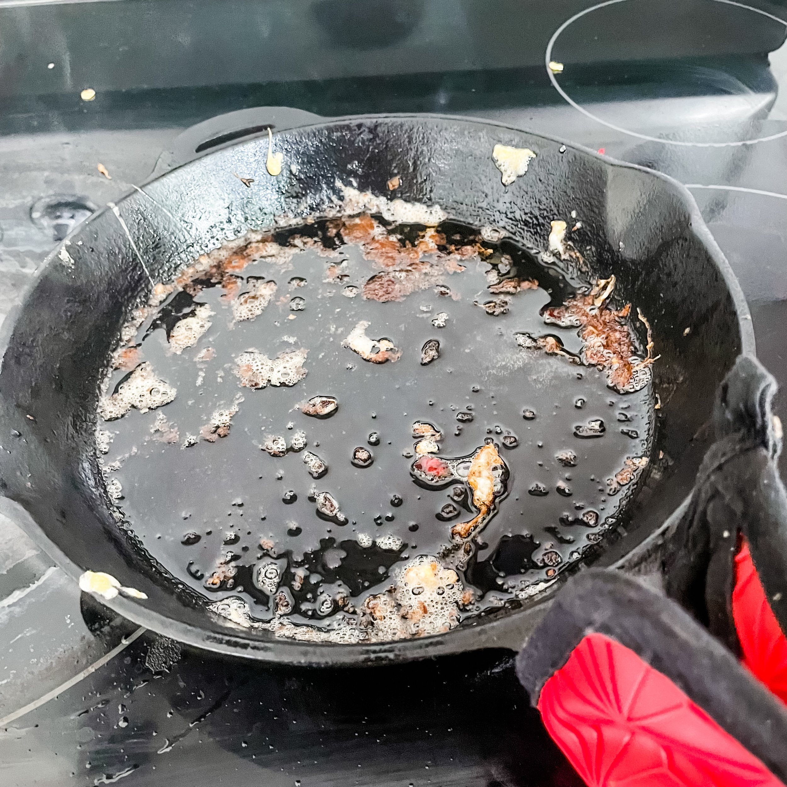 how to clean a CAST IRON PAN after cooking 
