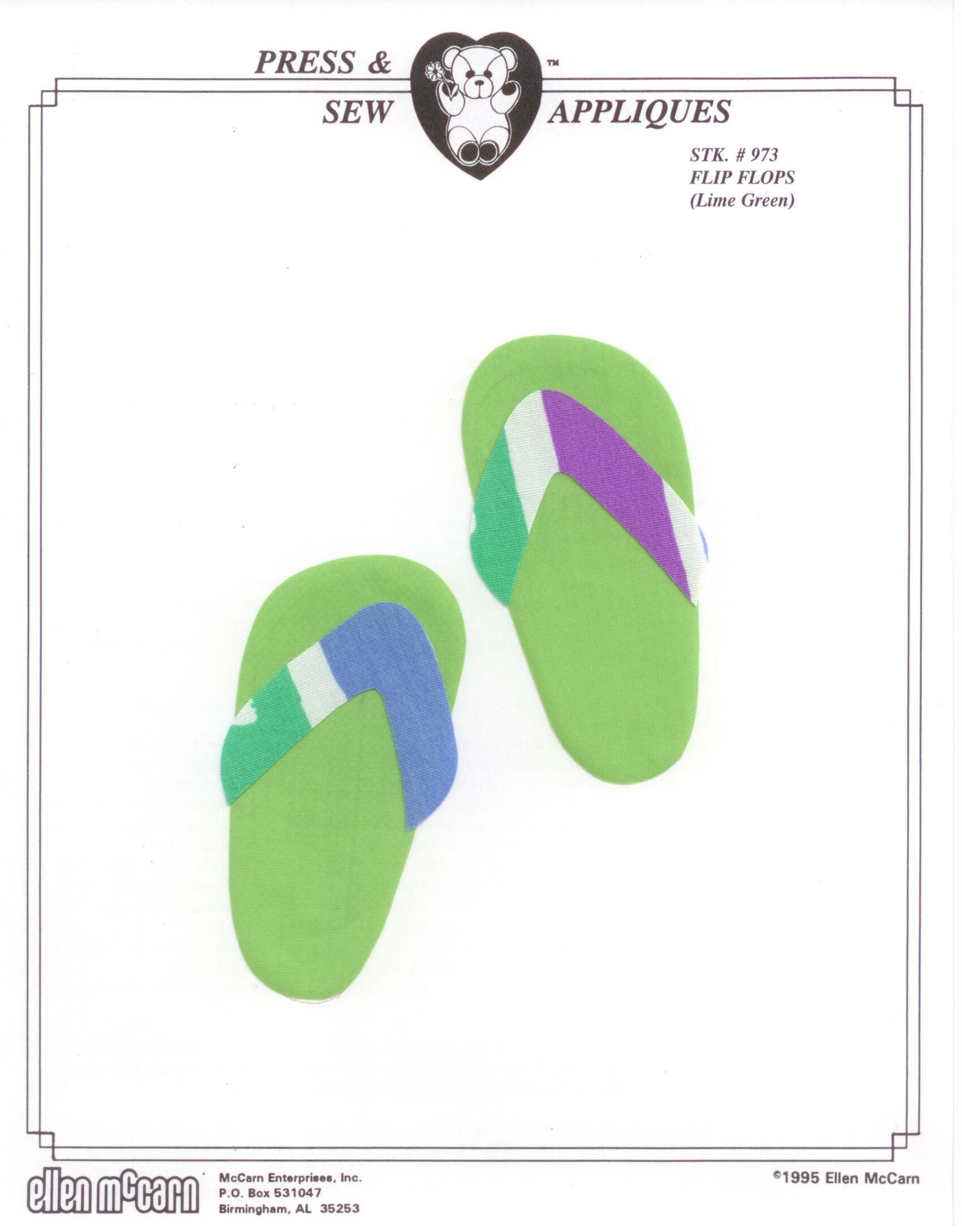 Flip Flops (Lime Green)