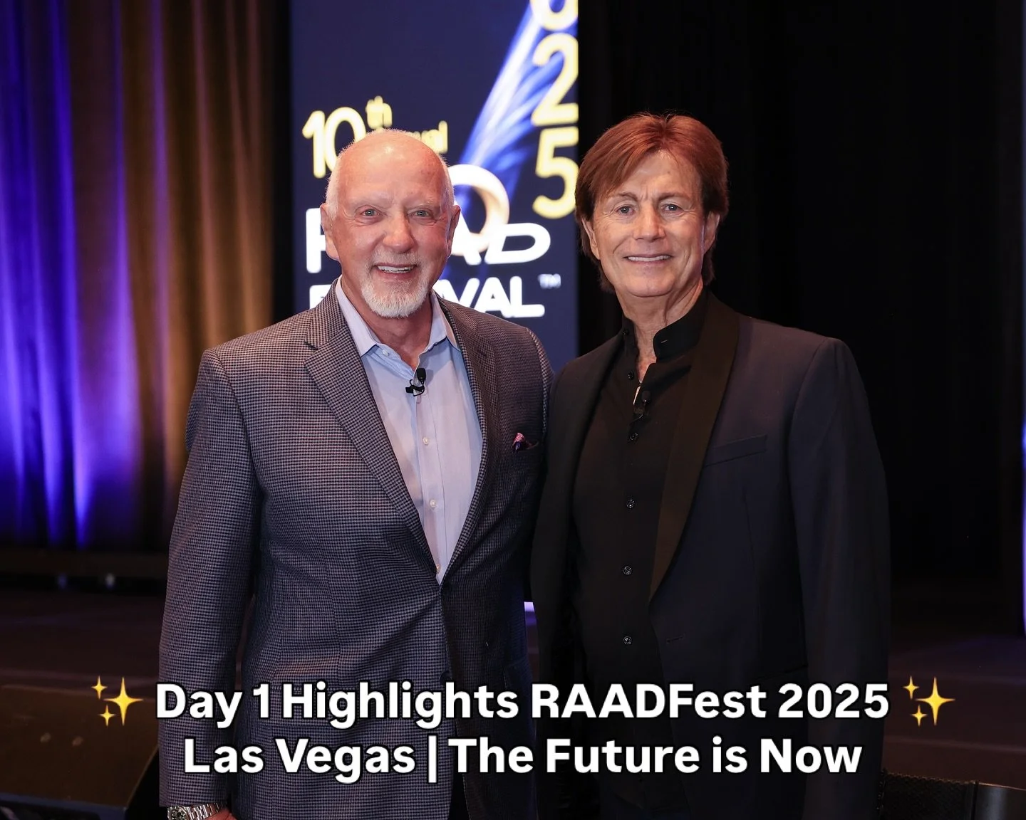 What a powerful first day at RAADFest 2025 in Las Vegas! 💫
From thought provoking talks to groundbreaking innovations and a room full of passionate longevity pioneers, the energy was electric. ⚡
This is more than a festival. It&rsquo;s a movement. A