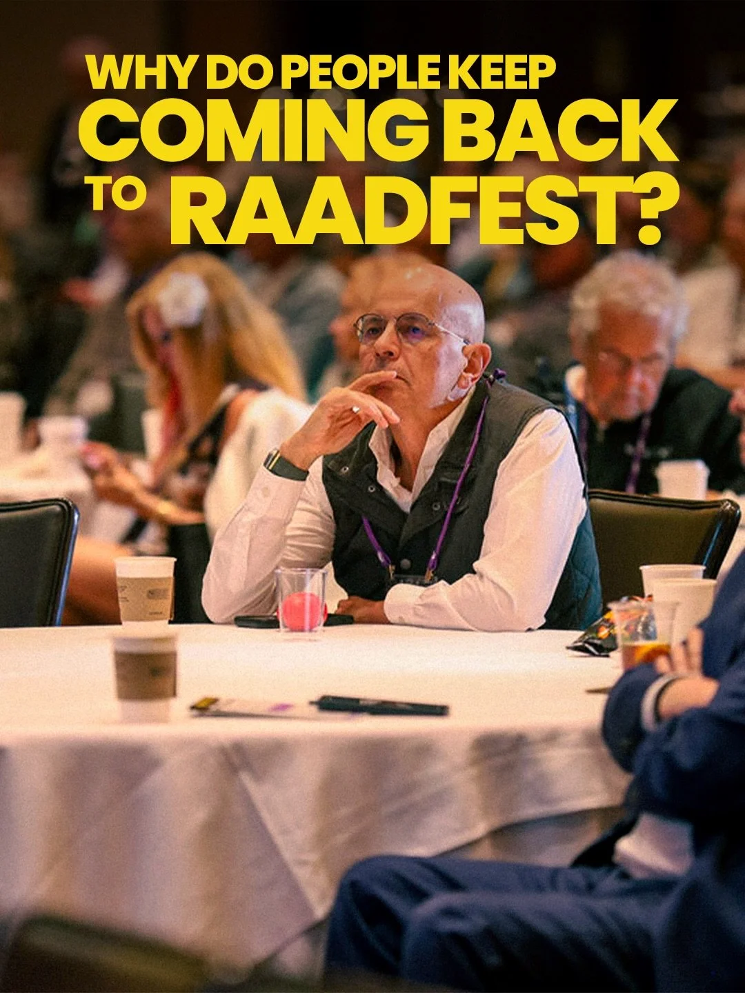 Some events inspire you while you&rsquo;re there.
Others stay with you long after they&rsquo;re over.

Every year, RAADfest brings together people from around the world to explore new ideas and practices on longevity, meaningful conversations, and a 
