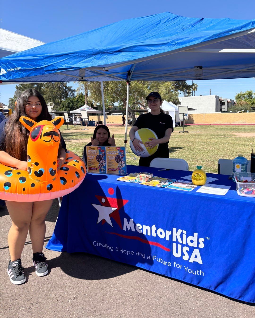 We're at the Paiute Center promoting summer camp! We are so excited 😊 ! #mentorkidsusa #phoenixaz