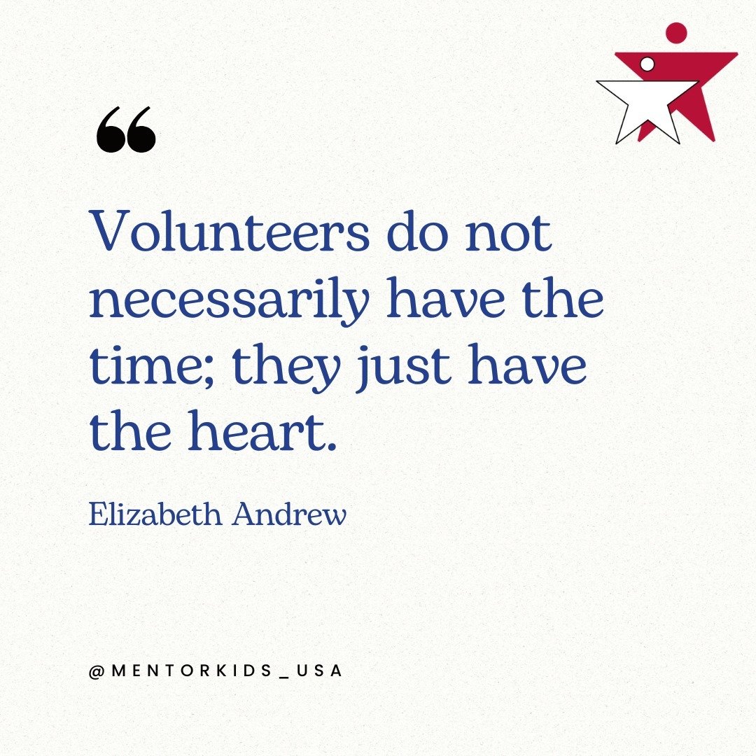 Happy Volunteer Appreciation Week from the MentorKids Team! Your time and effort have made a lasting impact on the lives of those we serve. Thank you for being the heart of MentorKids USA. #VolunteerAppreciation #MentorKidsUSA #WeLoveOurVolunteers #n
