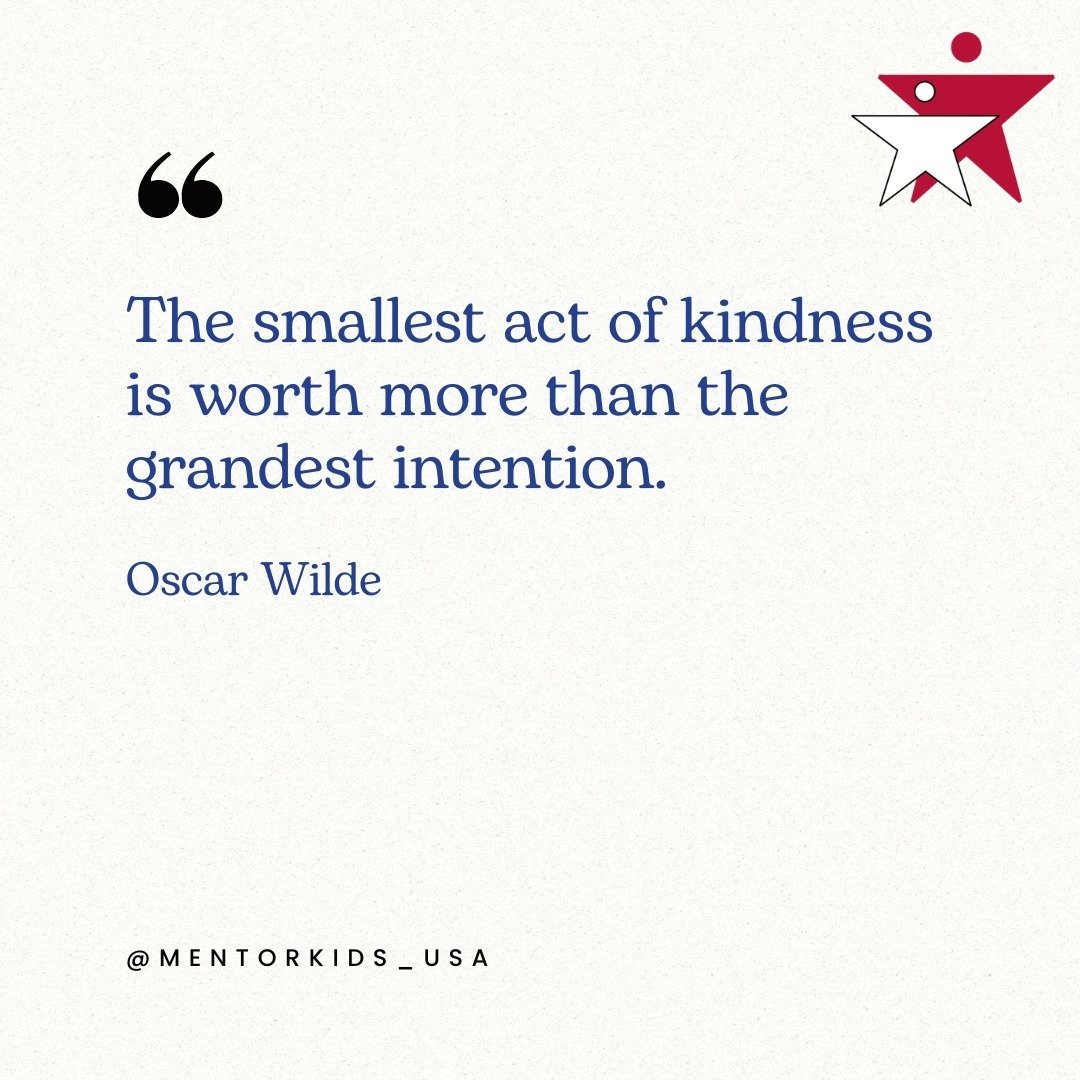 Small acts, big impact. Let's spread kindness like confetti! 🎉 Double tap if you believe in the power of small gestures and share to inspire others to join the kindness revolution! 💕 #VolunteerAppreciation #MentorKidsUSA #WeLoveOurVolunteers #natio