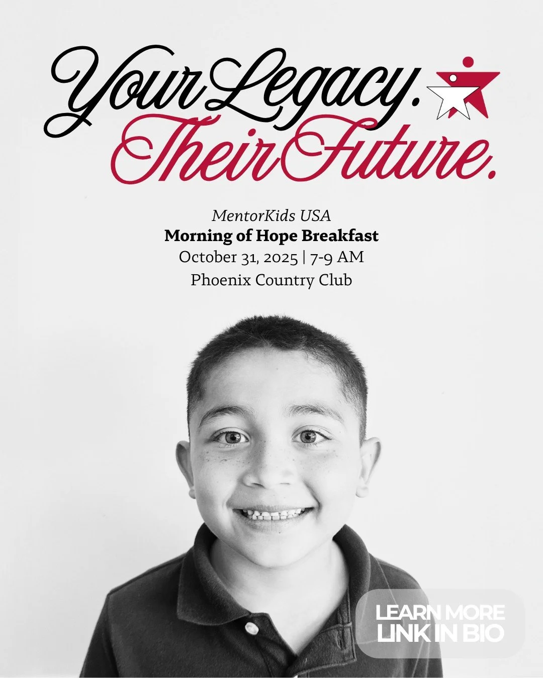 ✨ Hope starts here. Join us for a morning of powerful stories and lasting impact&mdash;our Morning of Hope Breakfast awaits! 🌅

Be part of a morning filled with inspiration, community, and HOPE as we celebrate the transformational impact of mentorsh