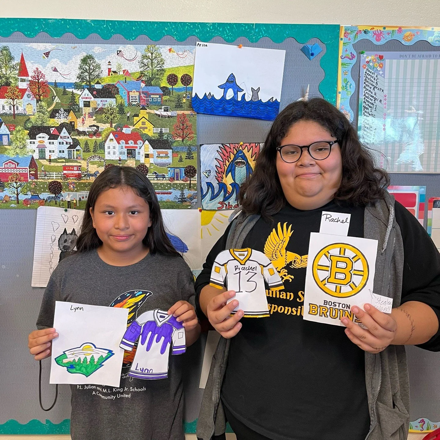 Happy hockey season! 🏒
The 4th-8th graders in South Phoenix all drafted their own NHL teams for this school year! Not only are they learning about a new sport but they are also learning what it means to be a good teammate and how to work hard towar