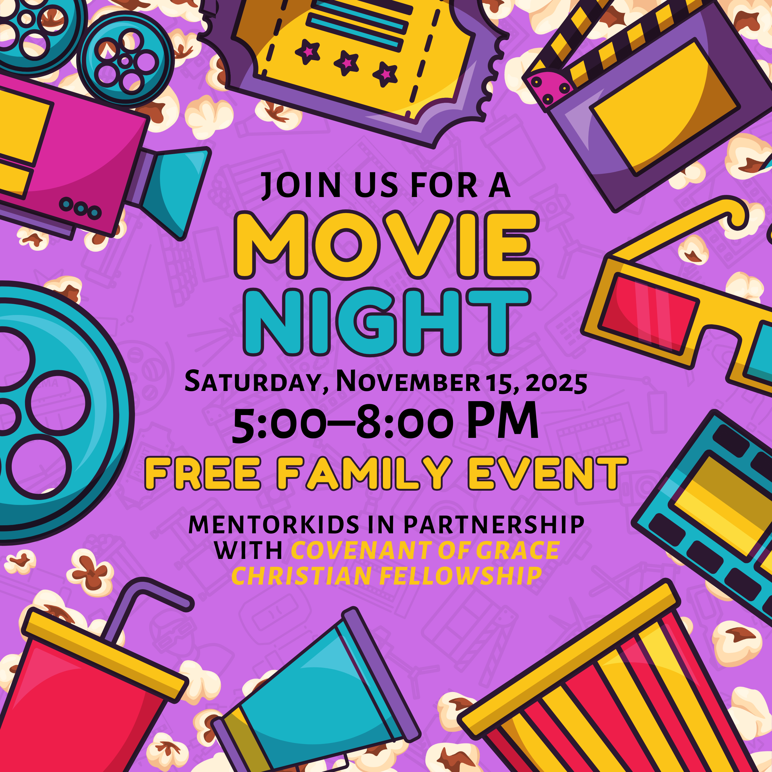 Movie Night: Popping with Grace and MentorKids USA