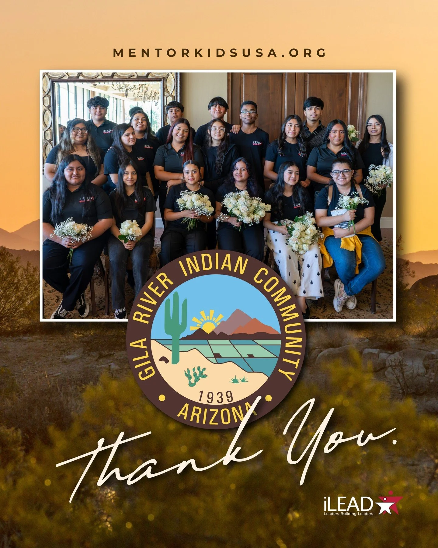 We&rsquo;re celebrating something BIG today! 🎉

MentorKids USA has received a generous three-year grant from the Gila River Indian Community - an investment that directly fuels our iLEAD My Generation program and the future leaders rising in our Pro