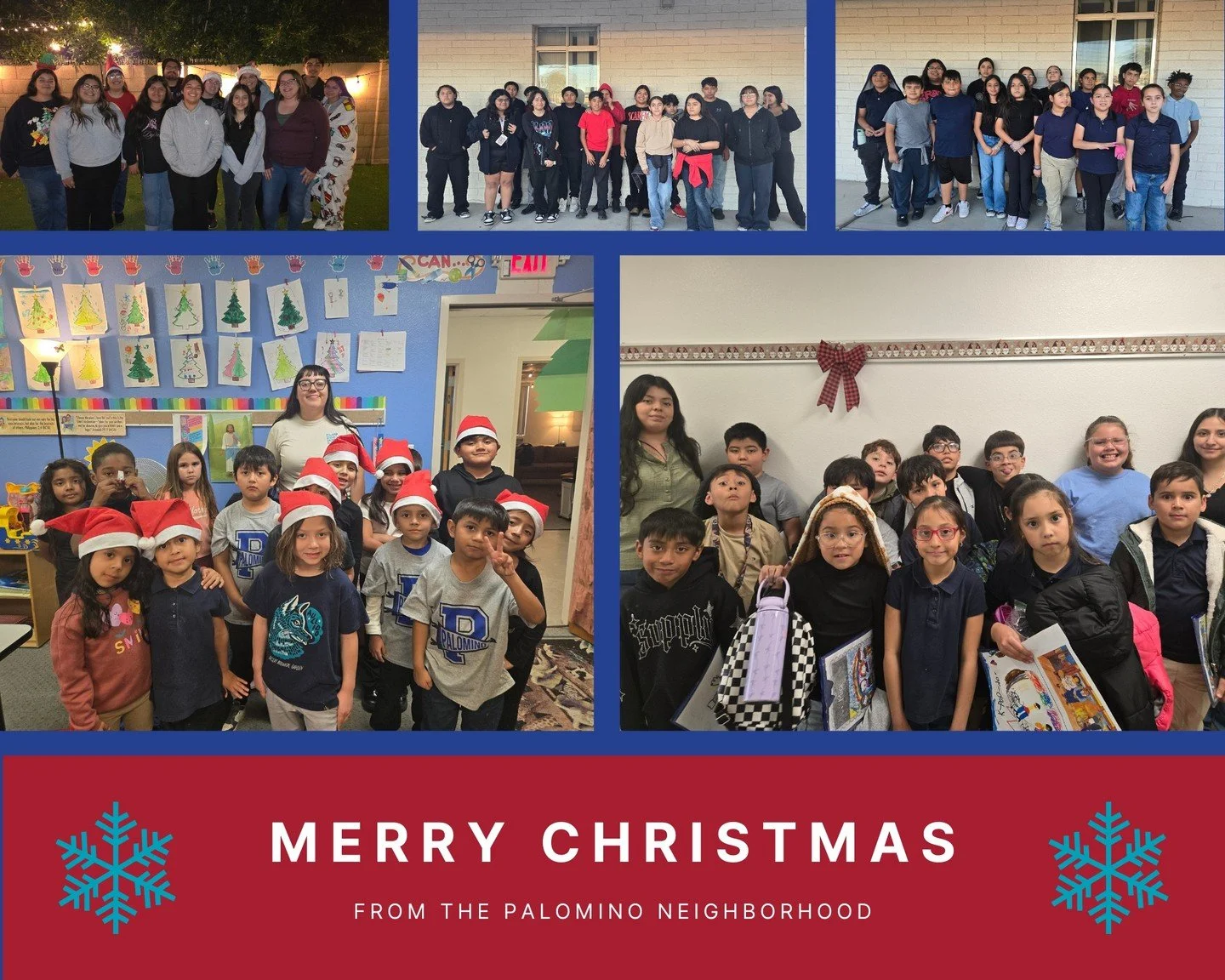 Merry Christmas from the Palomino Promise Neighborhood! Wishing everyone a blessed holiday season. 
#MentorKidsUSA #PalominoPromiseNeighborhood #BuildingLeadersWhoBuildLeaders #LeadAZ #AZYouthRising #LeadersStartHere