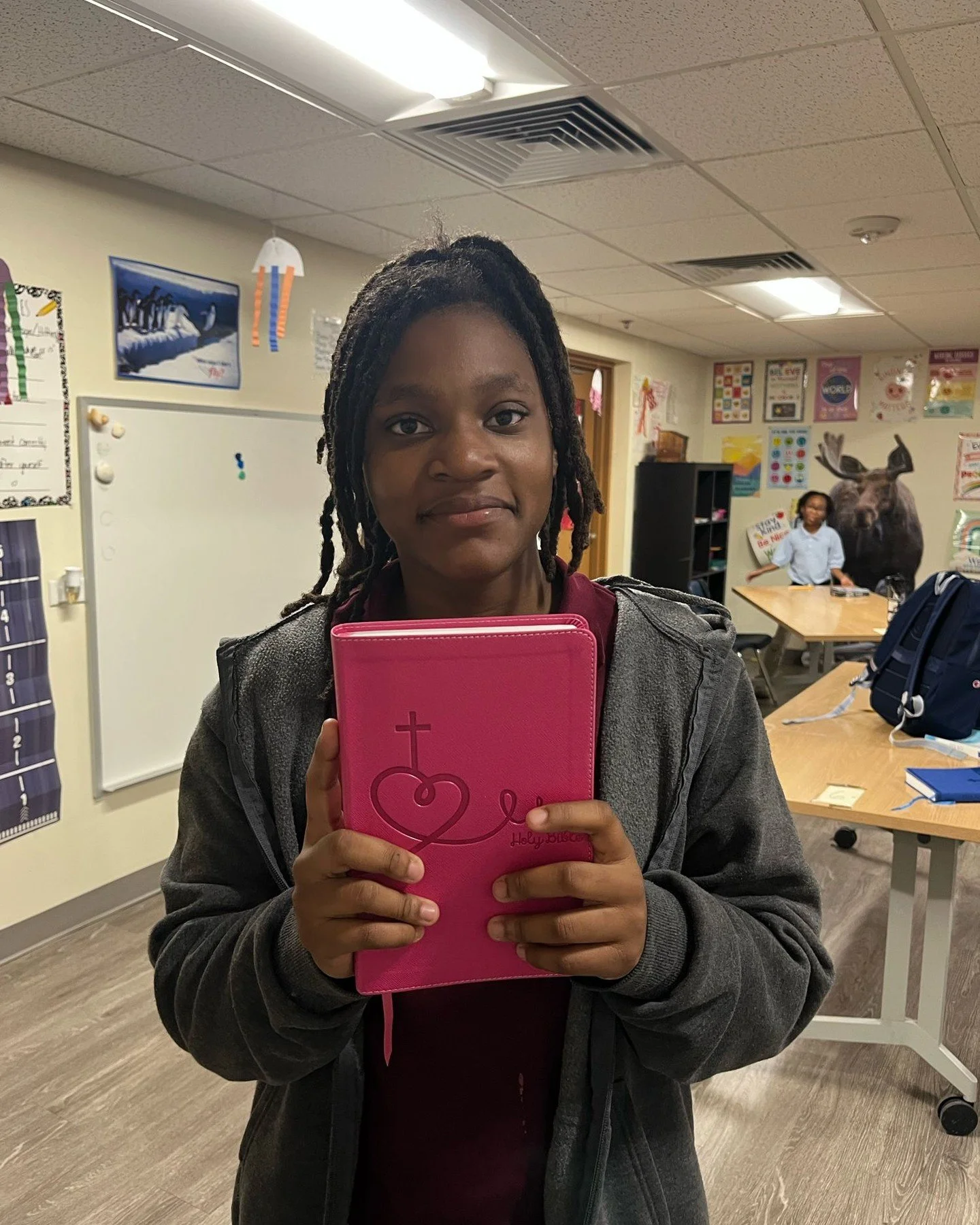 Happy Bible verse Sunday!✝️
In honor of Christmas being this last week our 7th grader Hazel picked out this verse!

&ldquo;She will give birth to a son, and you are to give him the name Jesus, because he will save his people from their sins.&rdquo; M