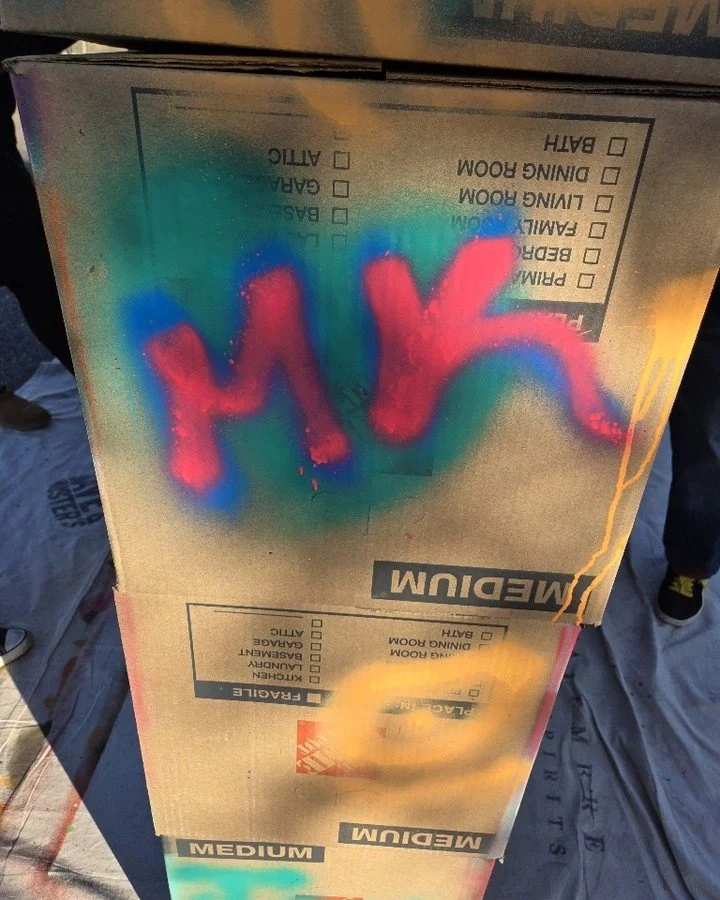 Palomino students enjoying a fun afternoon of practicing spray painting getting ready to do it soon on a mural in the neighborhood!!!! 
#PalominoPromiseNeighbirhood #MentorKidsUSA #BuildingLeadersWhoBuildLeaders #LeadersStartHere #AZYouthRising #Lead