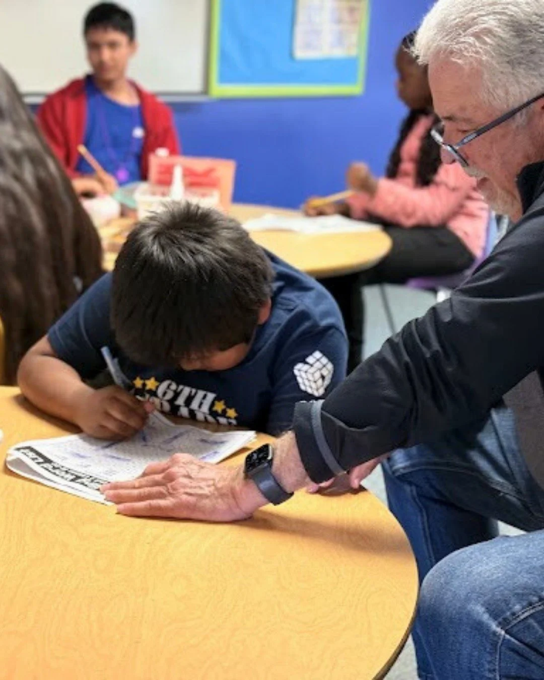 This is what community looks like. 💙 Board Member, Gustavo Armendariz, spending time with a student in our Paiute Promise Neighborhood - listening, encouraging, and walking alongside them in their learning. Real impact is built through real relation