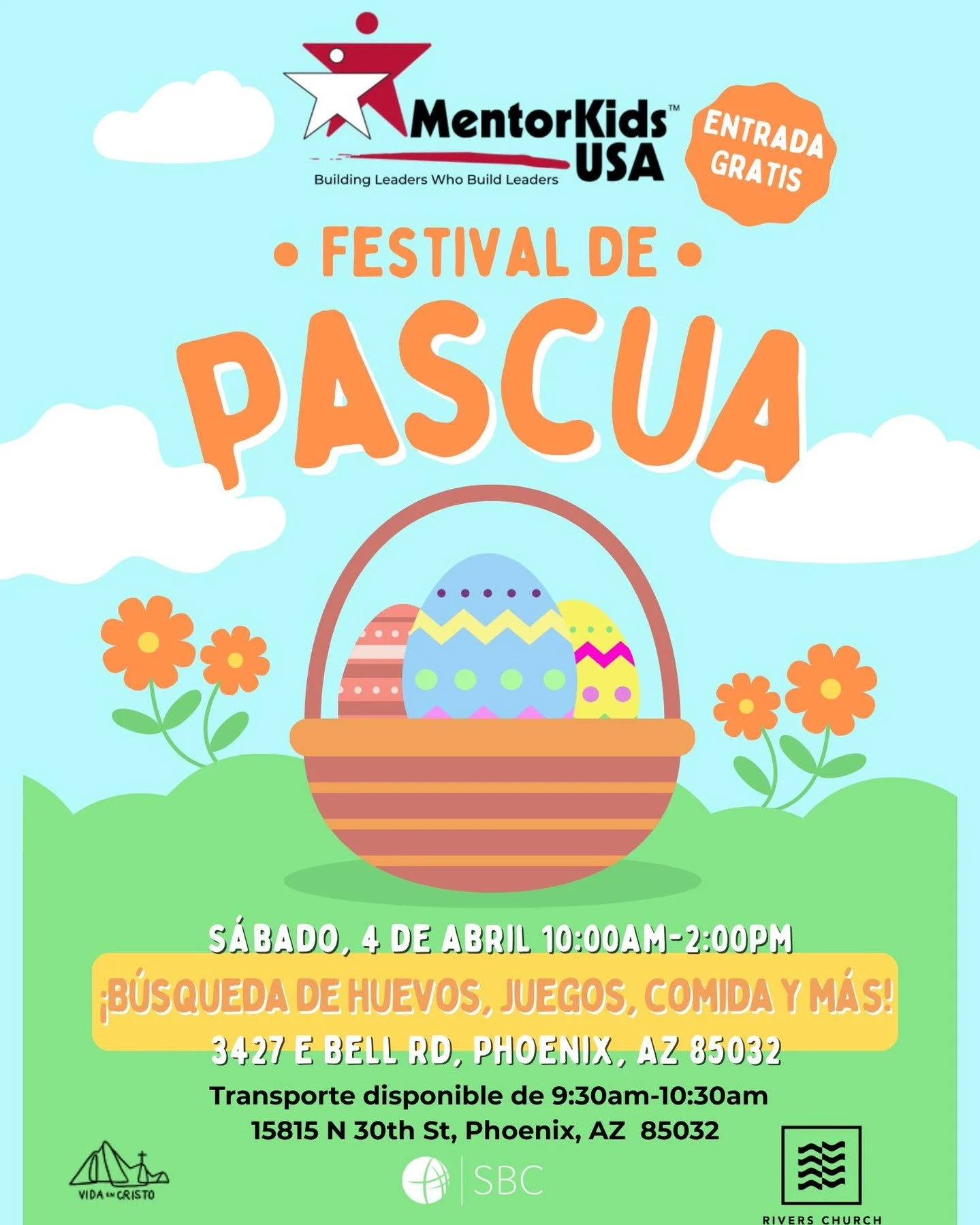 Looking for a fun Saturday event? MentorKids USA invites you to the Palomino Easter Festival! 🐣🎨🐰✨
Join us for some food, games, and more! Free entry for all ages. 🎪🏅🎈
If you&rsquo;d like to volunteer, sign up below:
https://www.signupgenius.co