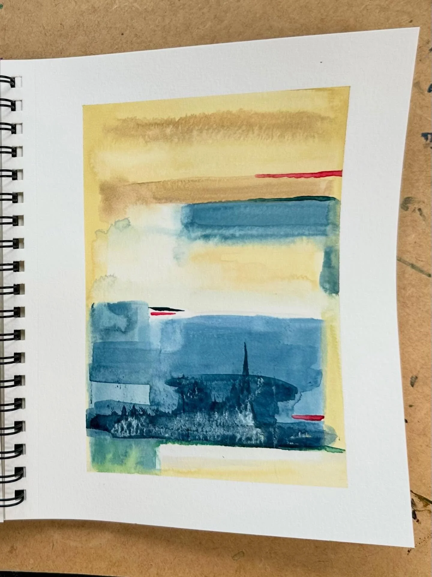 I&rsquo;m working through some ideas for a new commission.  These watercolor studies are the best way to shake off the cobwebs before I heat up the wax. Going bigger and more abstract, and striving to achieve balance, authenticity, and a little imagi