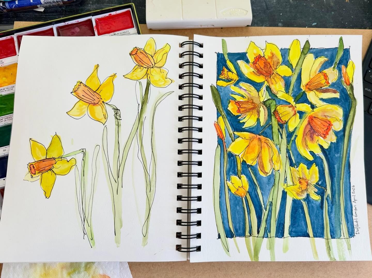 Flower Power!

It&rsquo;s Daffodil season in the neighborhood, now let&rsquo;s bring on the warmer temps!

#loosefloralswatercolor
