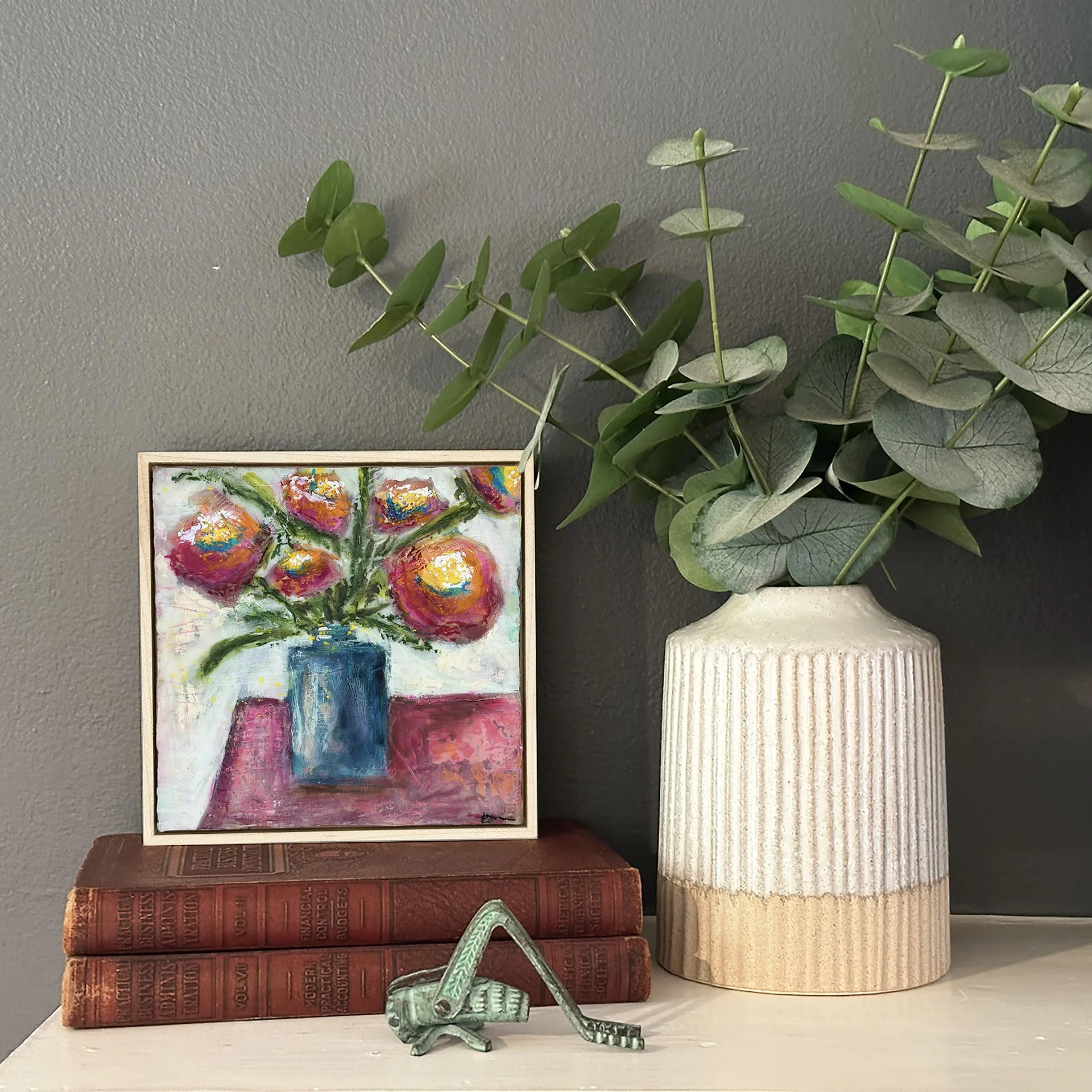 5. Pink Flowers on shelf.jpg