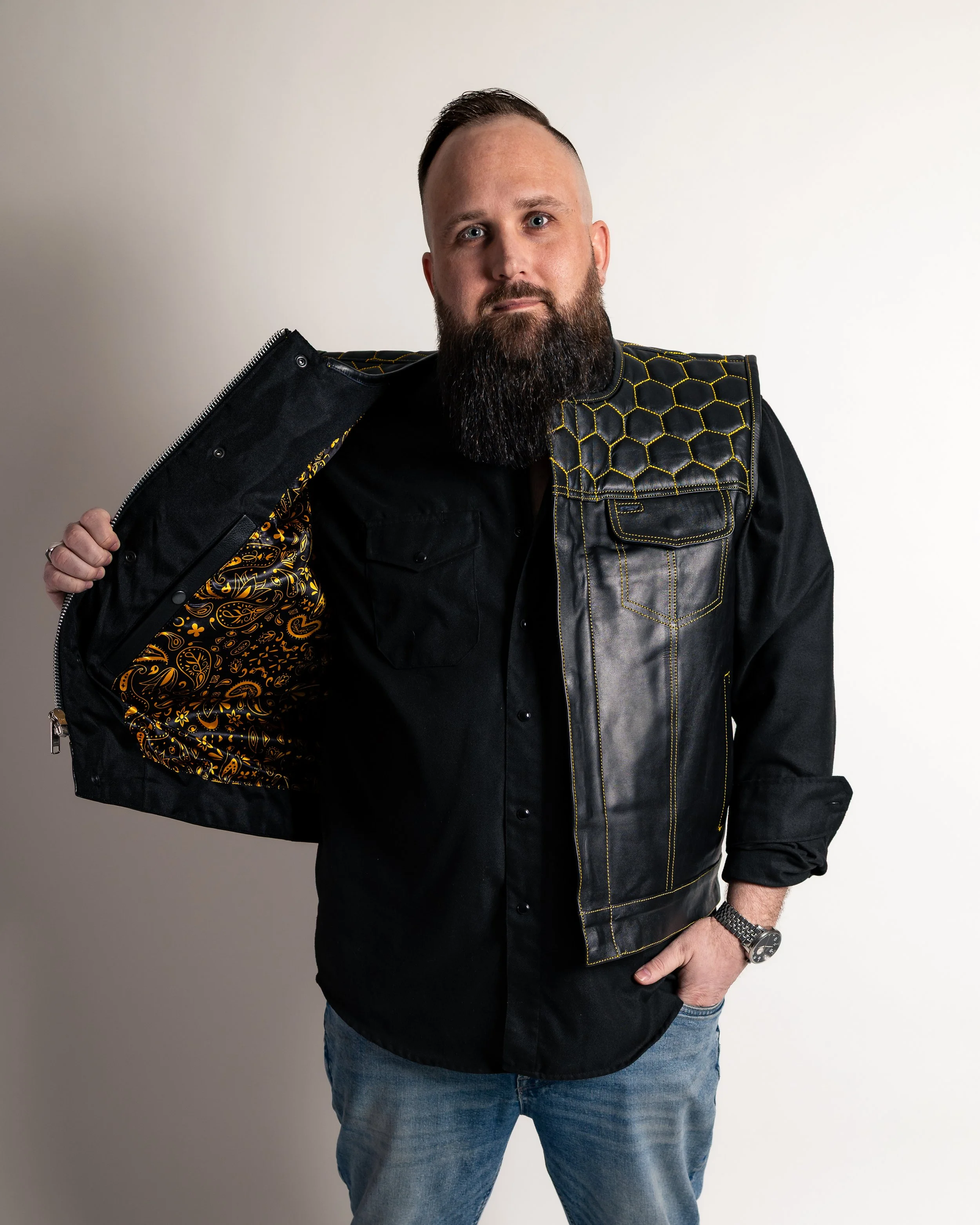 Custom Club Style Vest Yellow/Gold