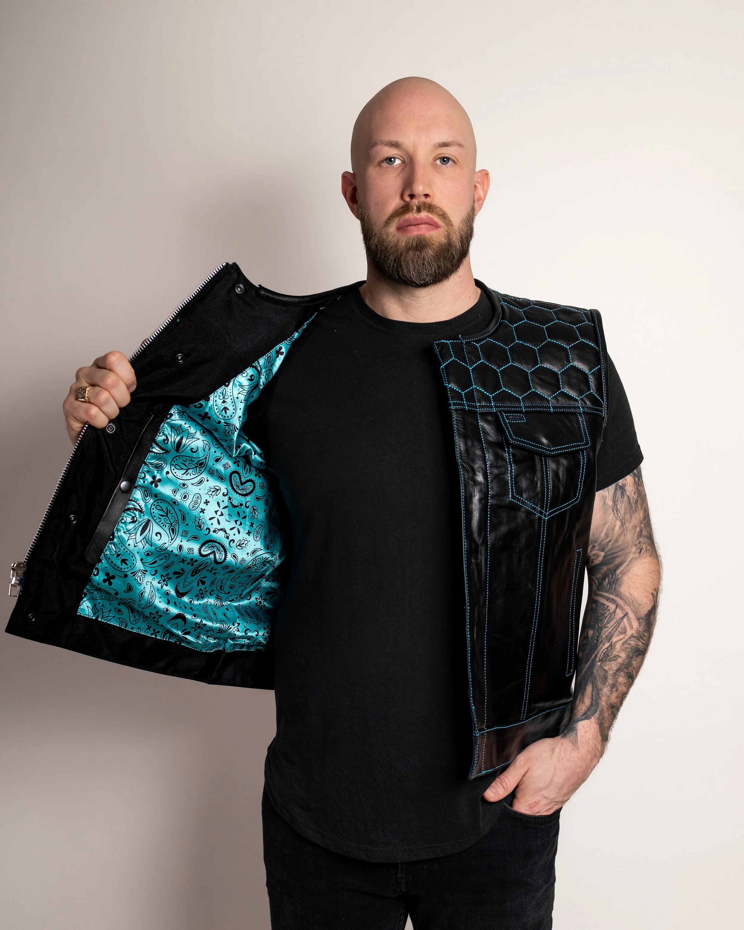 Custom Club Style Vest Teal