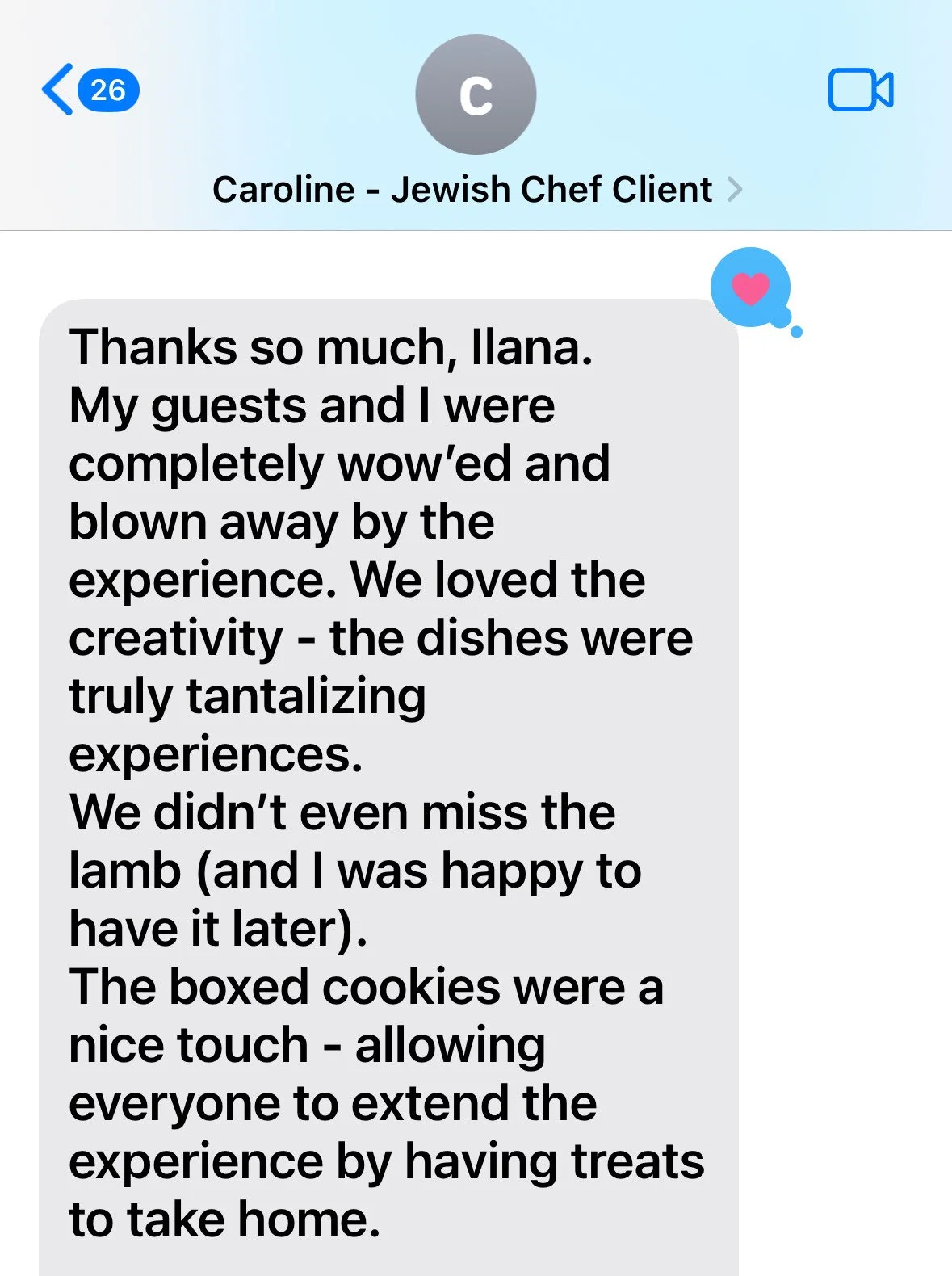 Review of My Jewish Chef Chef's Tasting 10-Course Birthday Catering in Indianapolis and Carmel Indiana