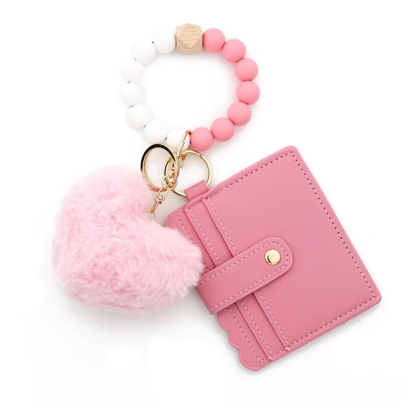 HEART BABE -Wallet Keychain- Pink