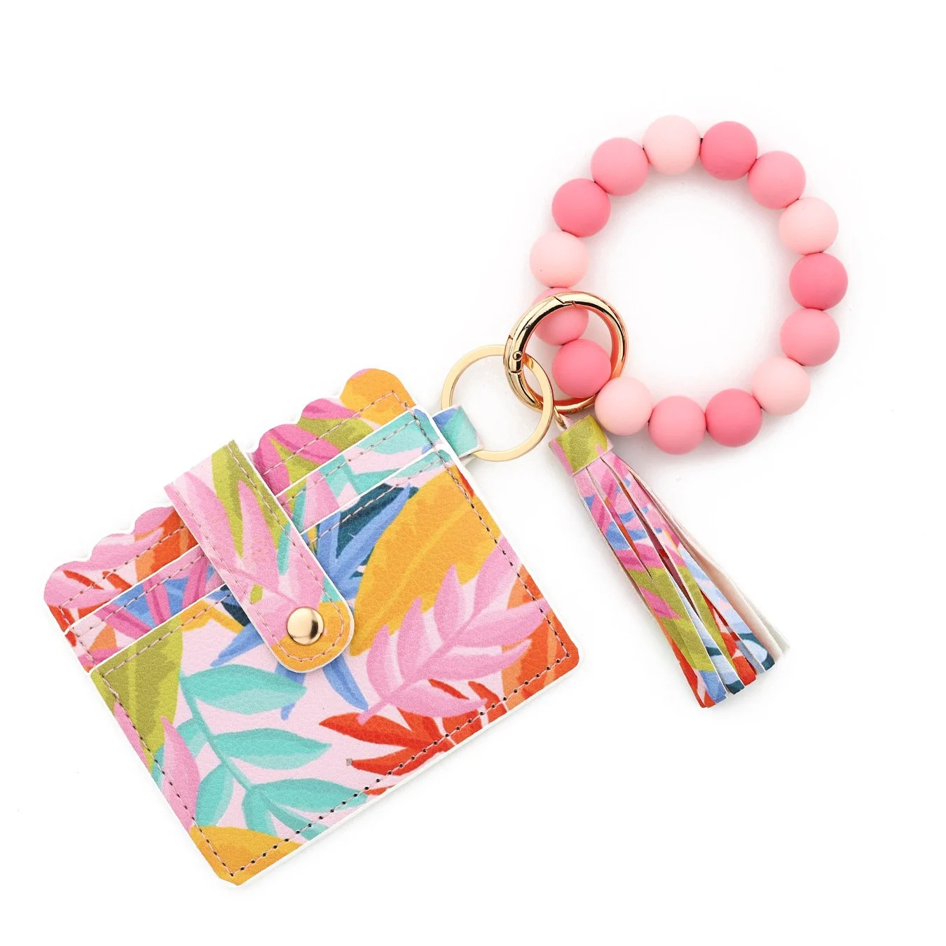 TROPICAL KISS - CardHolder With Keychain