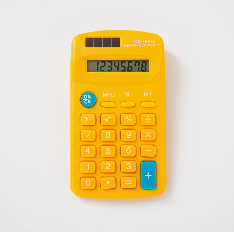 ASSORTED STYLE  - Calculator - Yellow