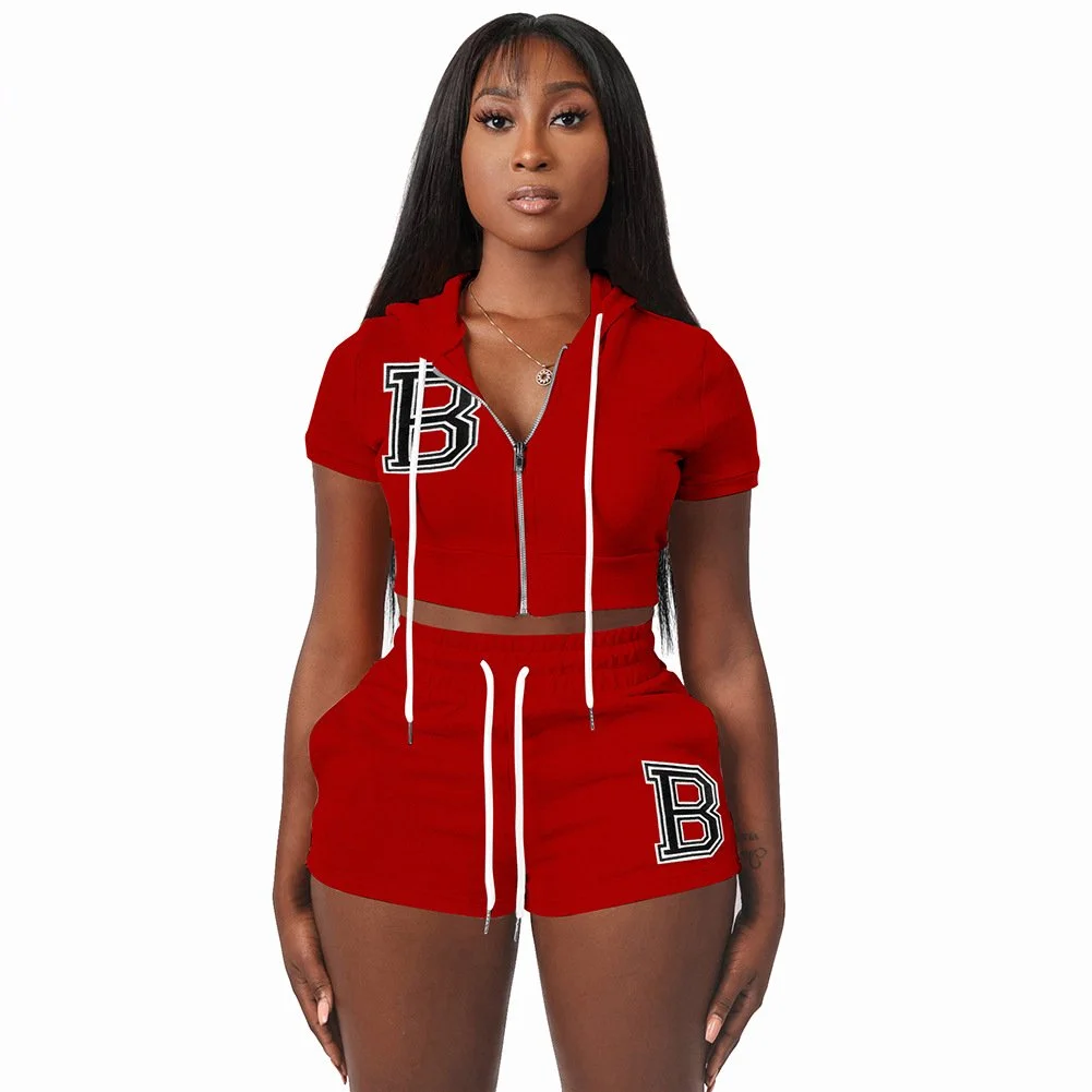 B- FOR BADDIE - 2 Piece Set - Red