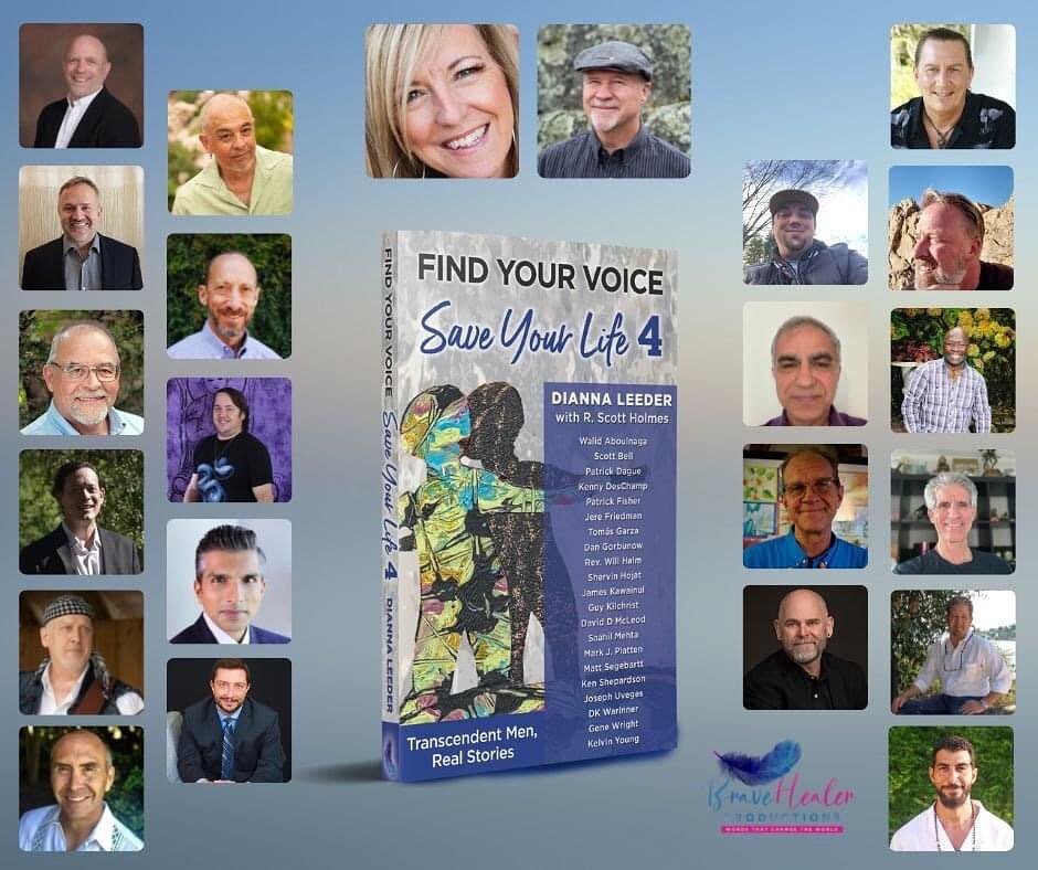 Pleased to announce that &quot;Find Your Voice, Save Your Life 4: Transcendent Men, Real Stories&quot; is now available for purchase on Amazon at https://www.amazon.com/dp/B0B8CDF794

#findyourvoice #transsend #journey #life #transformation #realstor