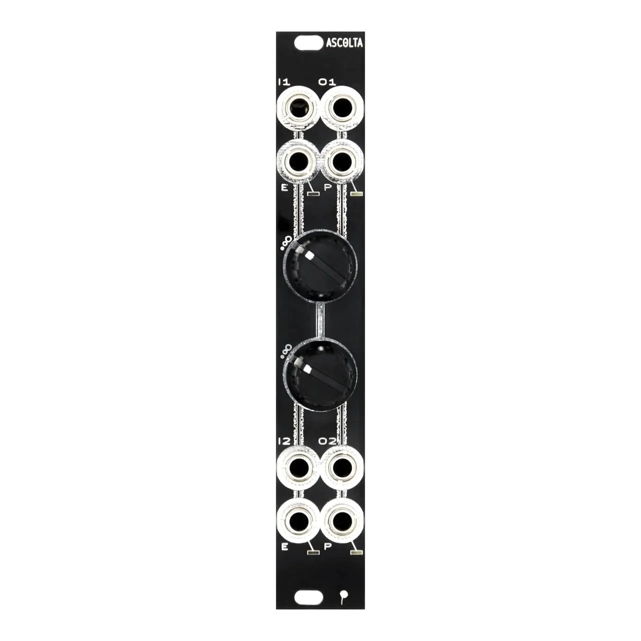 ASCOLTA - dual high fidelity input preamp with envelope follower and peak detector output for each channel FRONT