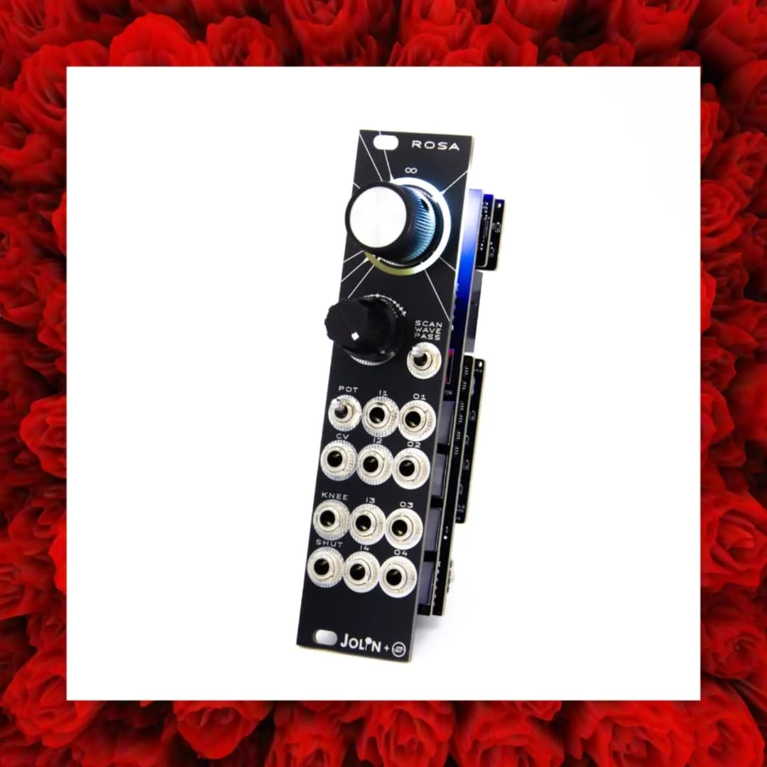 🚨 New Module Alert 🚨
Introducing ROSA &ndash; infinite morpher

🎚 A multi-mode crossfader, scanner, and switcher that lets you smoothly transition between up to four inputs and outputs.

🌹 Why ROSA?
&bull; Morph between multiple inputs
&bull; Rou
