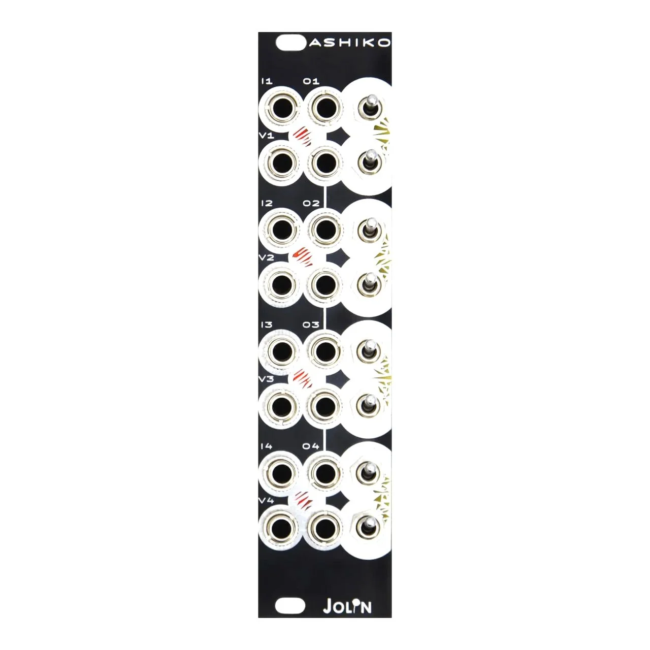 ASHIKO - quad stereo panner designed to create multi-directional sounds starting with mono sources FRONT